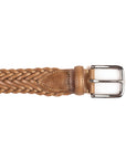 Horween Natural Chromexcel Leather Belt - Plaited