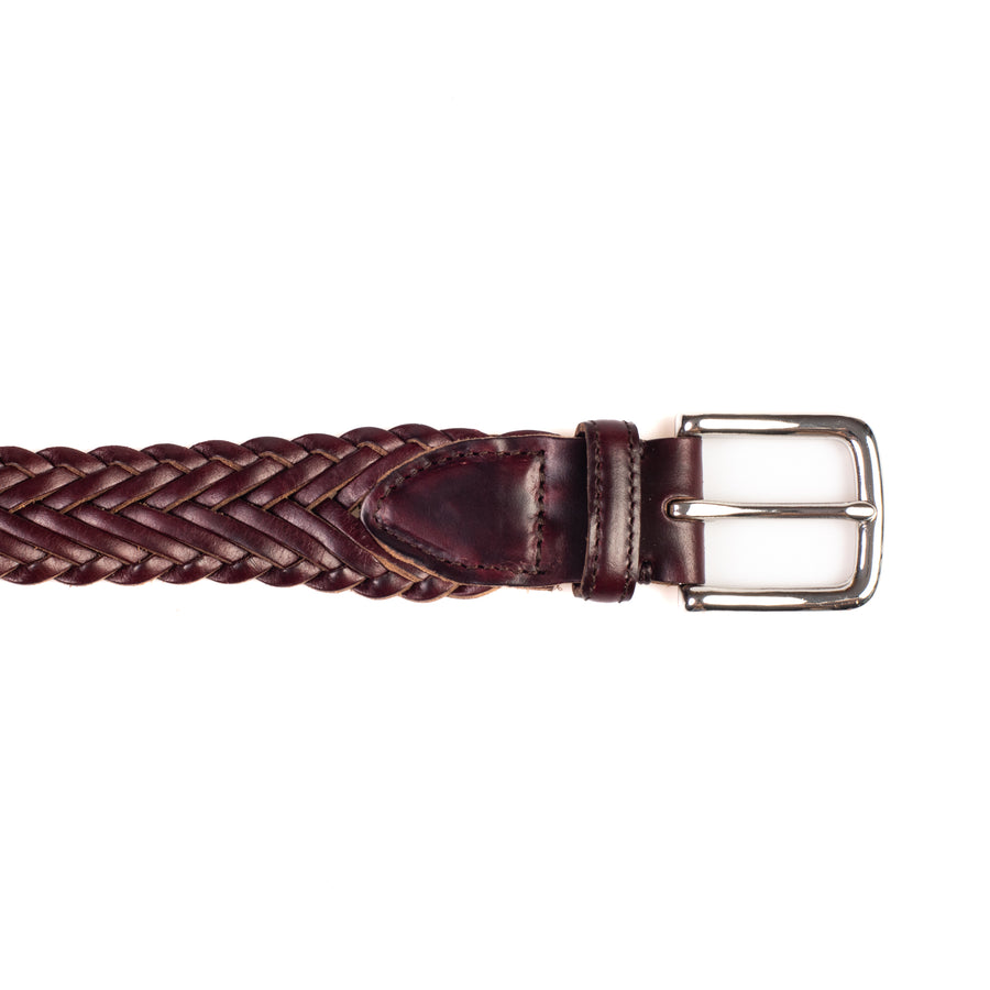 Horween No 8 Chromexcel Leather Belt - Plaited