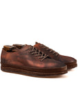 Ernest Wholecut - Horween Dark Cognac Marbled Shell Cordovan
