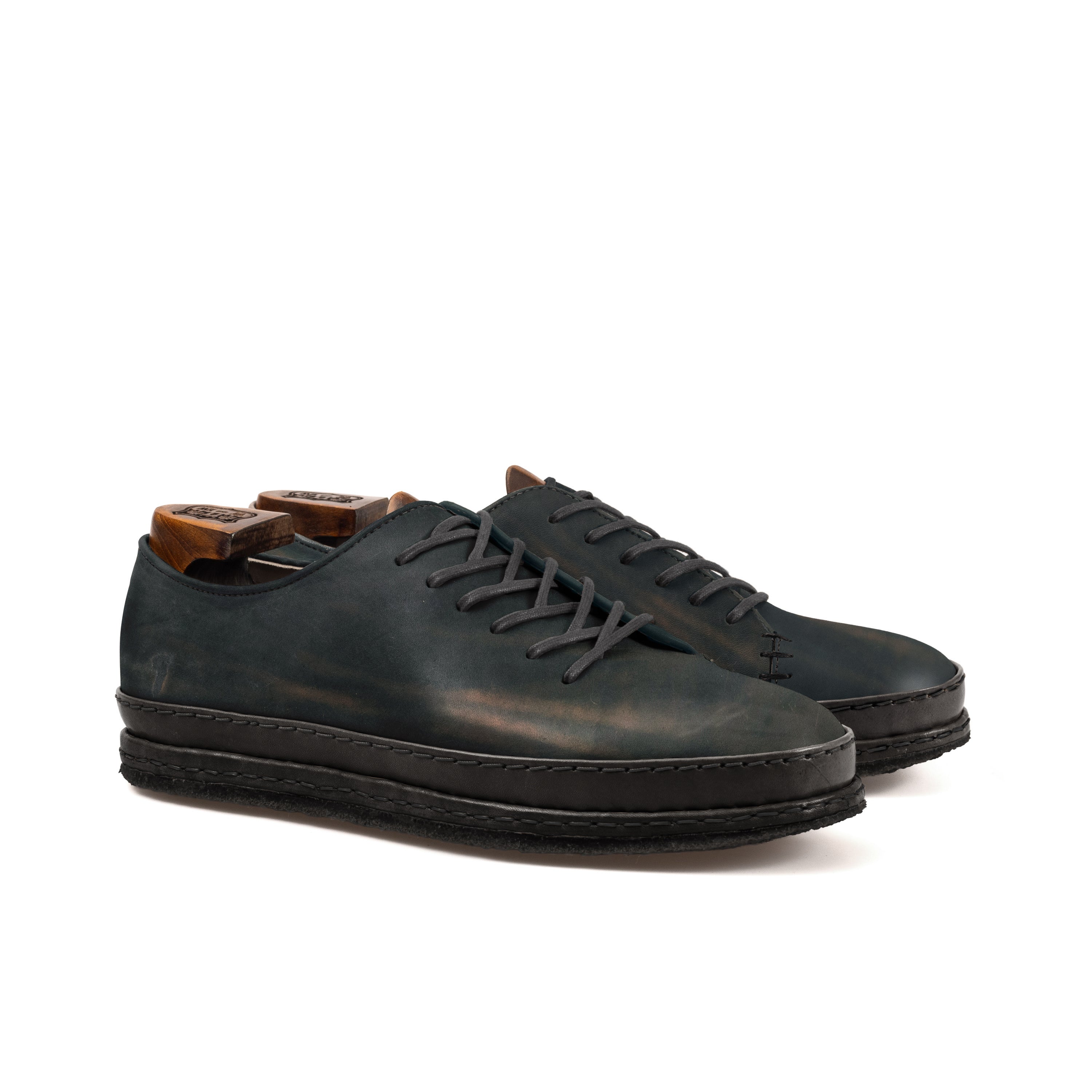 Ernest Wholecut - Horween Black Marbled Shell Cordovan