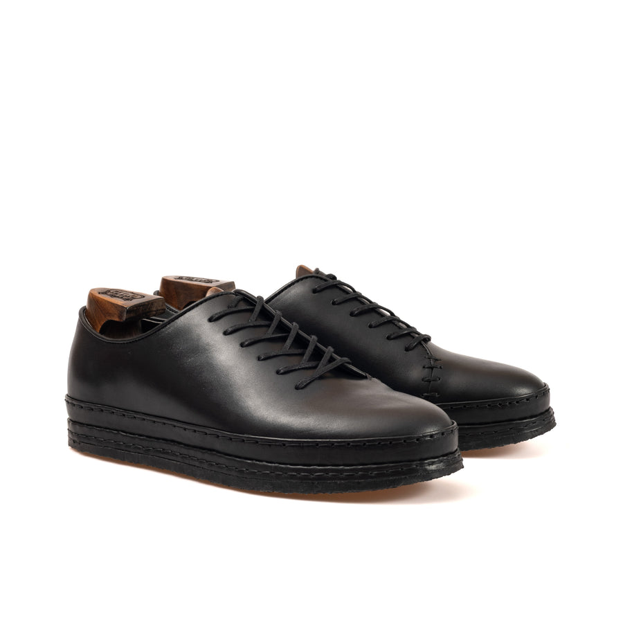 Ernest Wholecut - Black Oak Bark Tanned Calf - Deluxe Care Pack