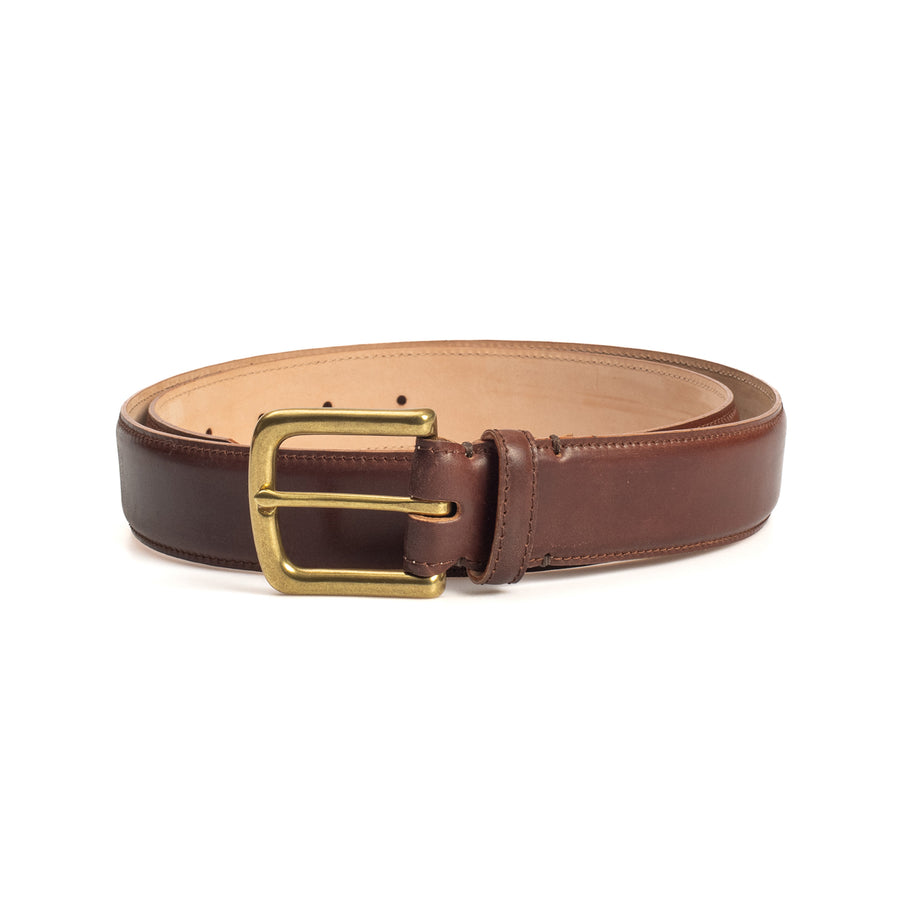 Feather Edge Belt - D11 Colour No.4 Shell Cordovan