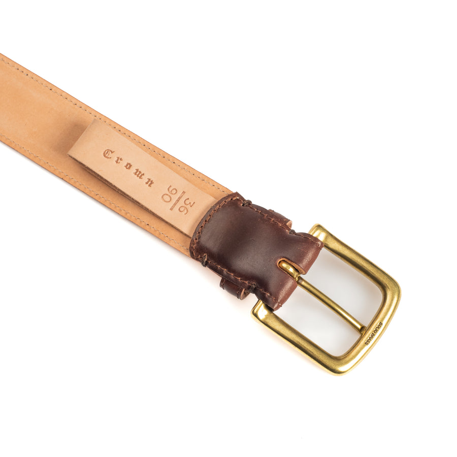 Feather Edge Belt - D11 Colour No.4 Shell Cordovan