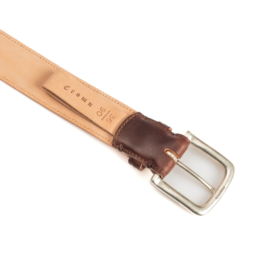 Feather Edge Belt - D11 Colour No.4 Shell Cordovan