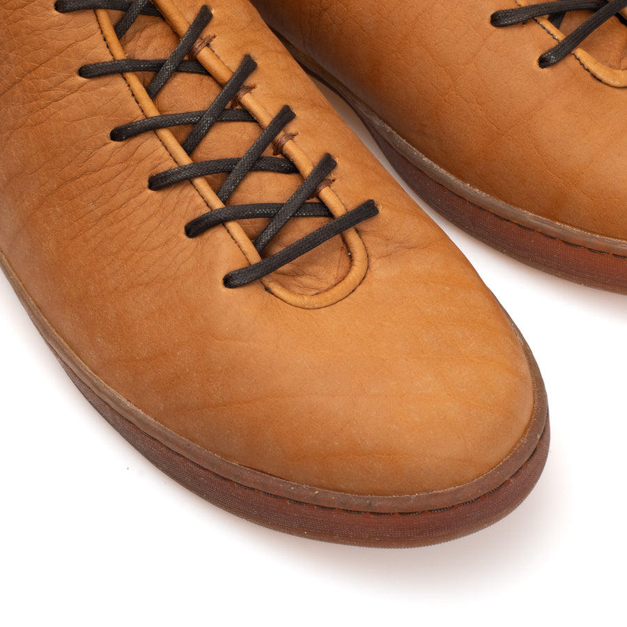 Everdon Wholecut Mid - Olive Oil Tan Horween Buffalo