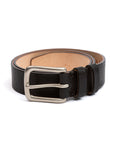 Black Horween Buffalo Leather Belt