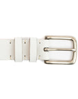 White Calf Leather Belt