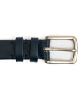 Navy Calf Leather Belt