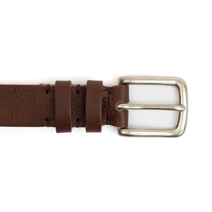 Brown Horween Buffalo Leather Belt