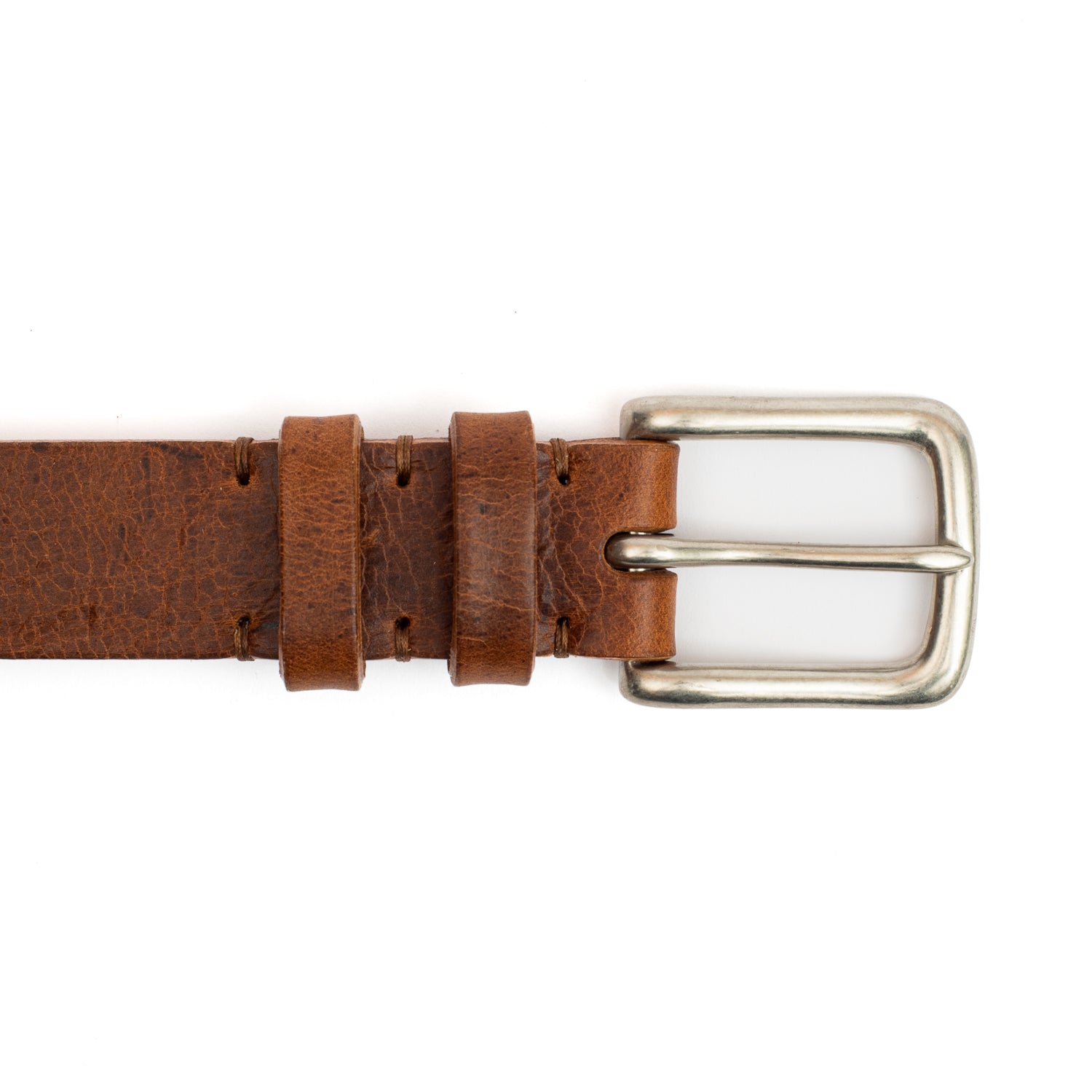 C.F. Stead Naked Kudu Nutmeg Leather Belt