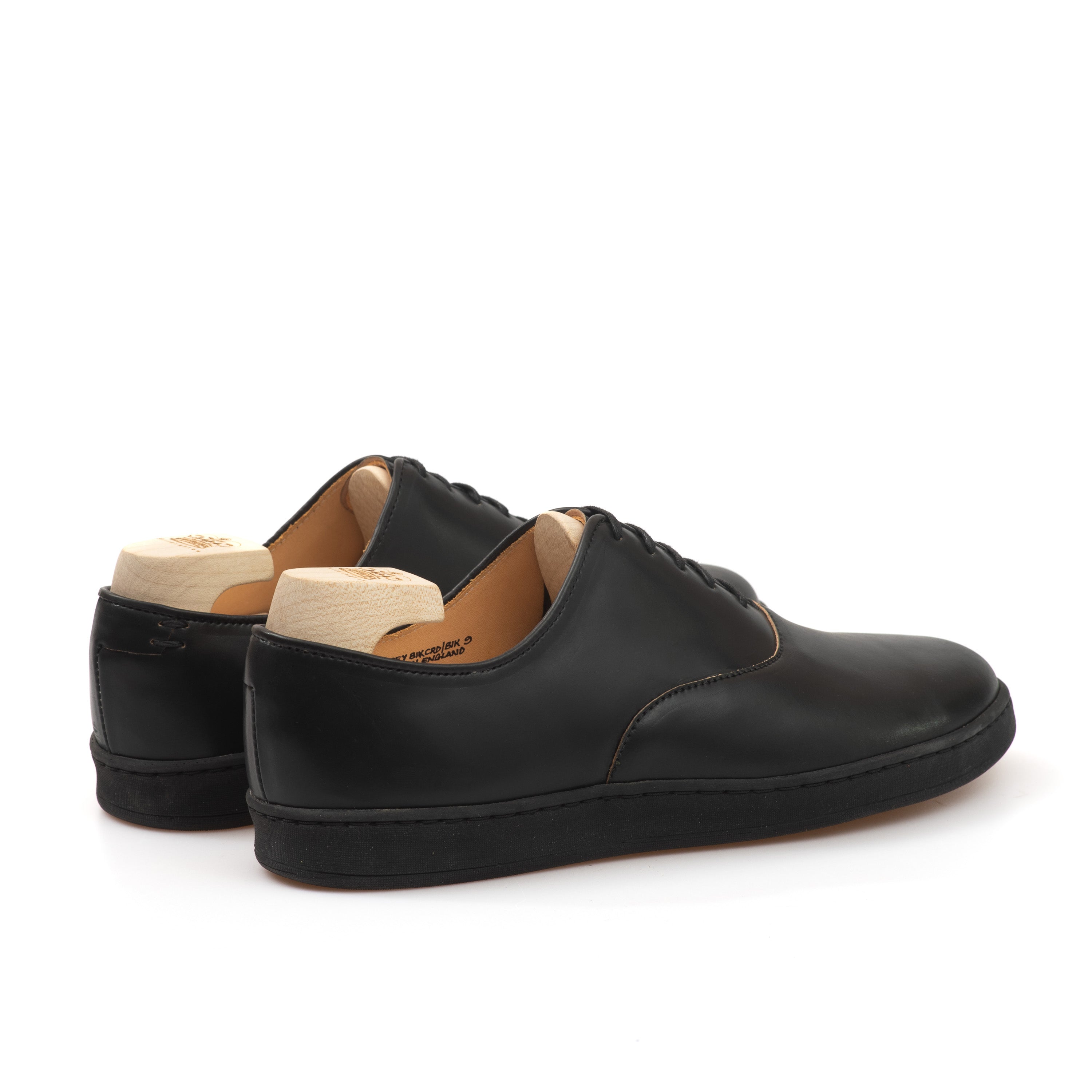 Abbey Oxford - Horween Black Shell Cordovan - Deluxe Care Pack