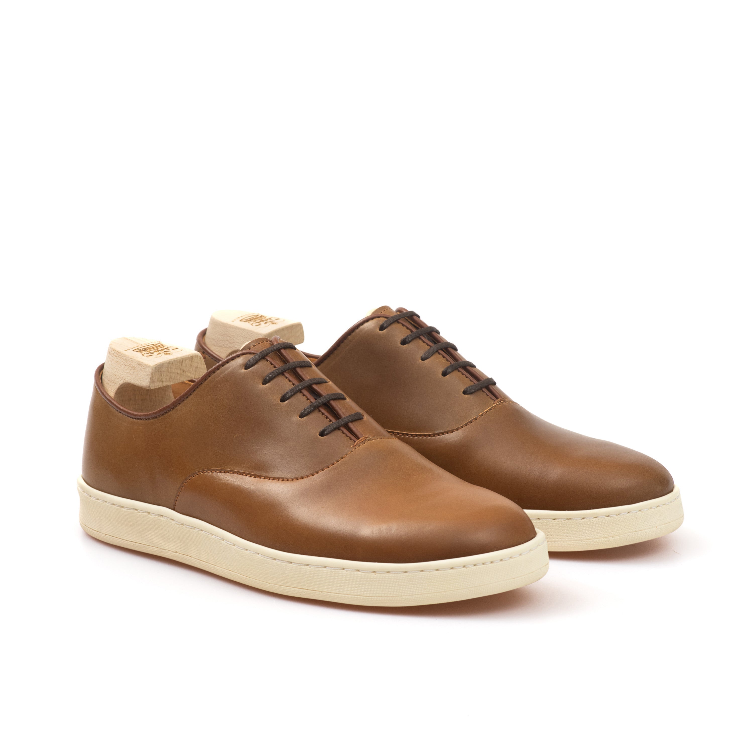 Abbey Oxford - Horween Bourbon Shell Cordovan - Deluxe Care Pack