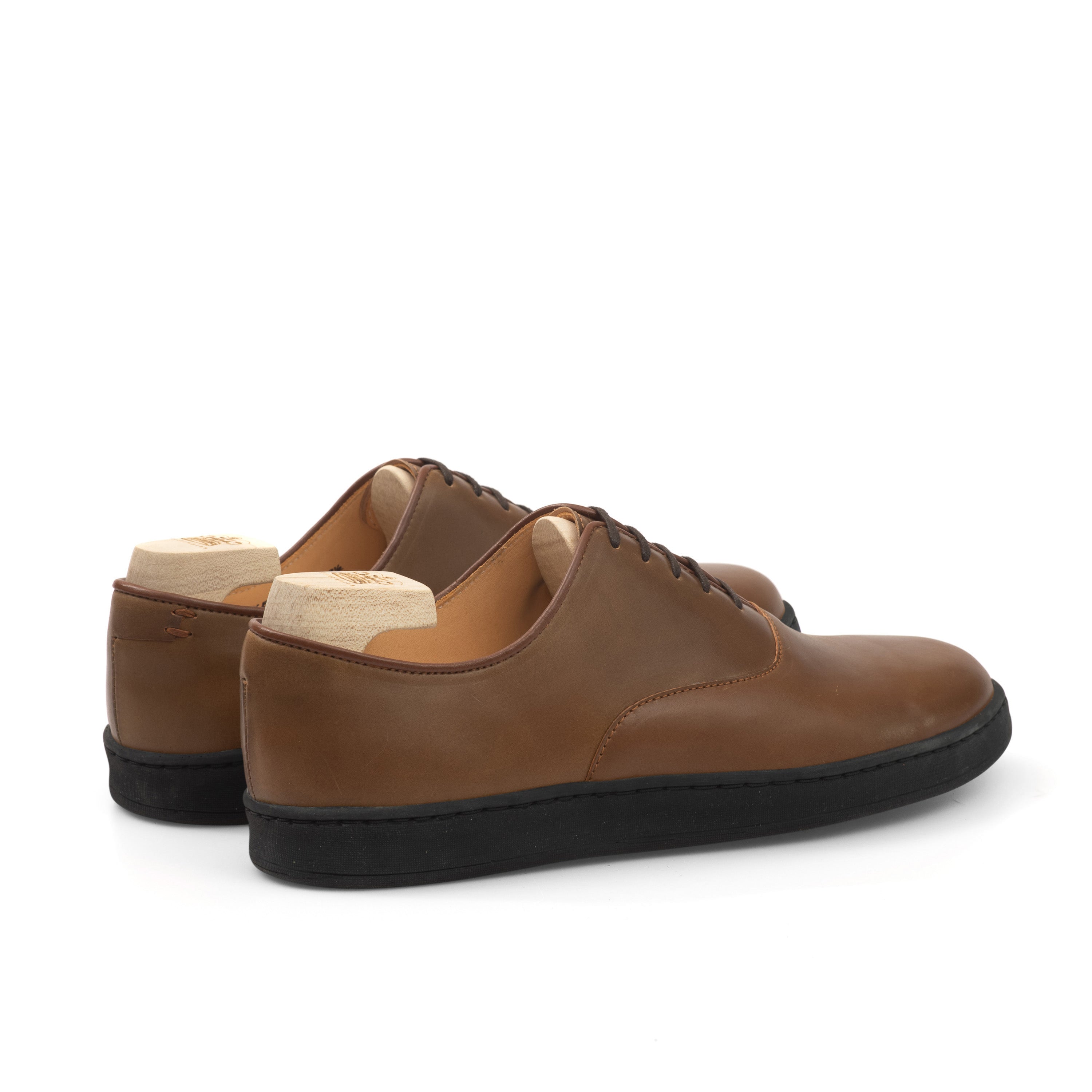 Abbey Oxford - Horween Bourbon Shell Cordovan - Deluxe Care Pack