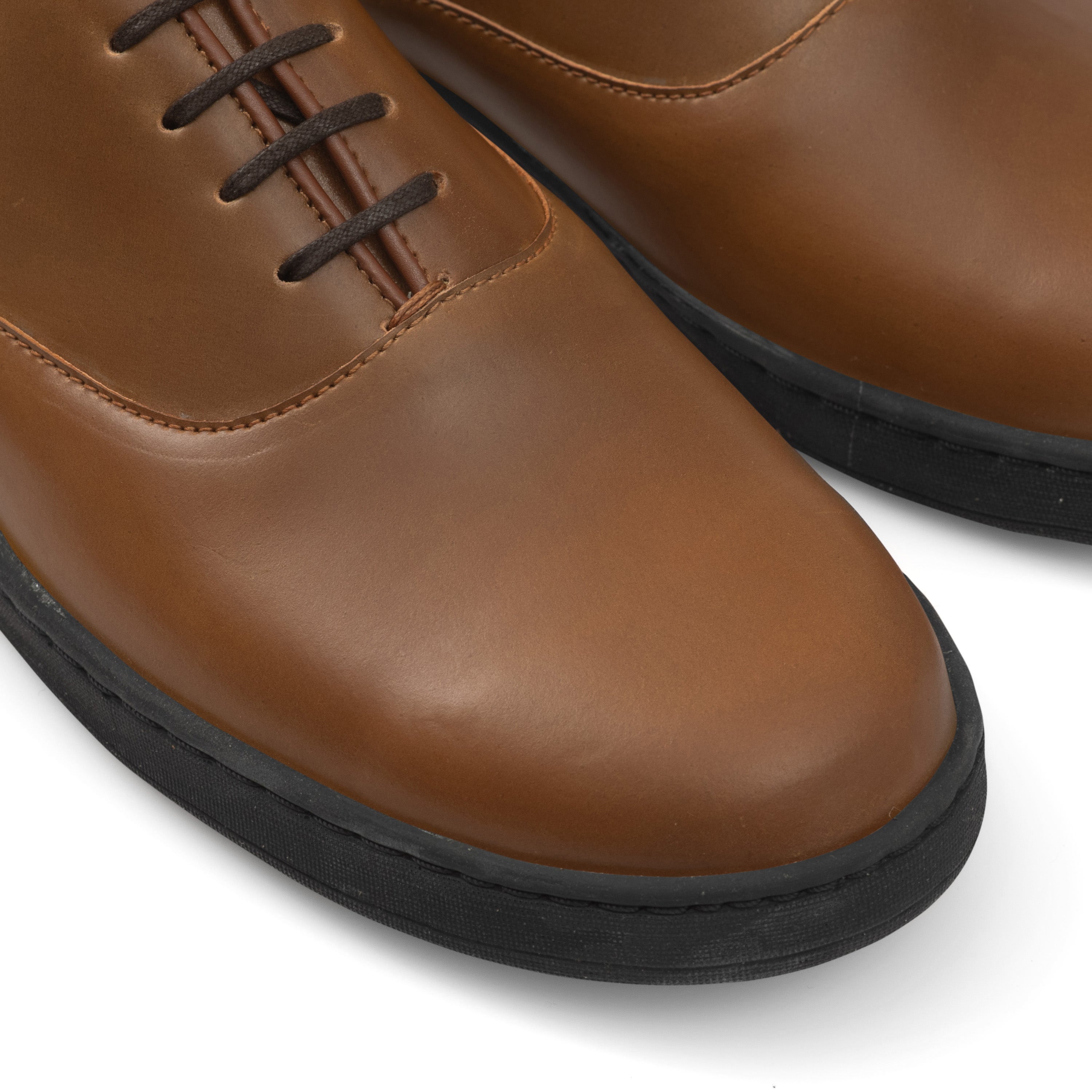 Abbey Oxford - Horween Bourbon Shell Cordovan - Deluxe Care Pack