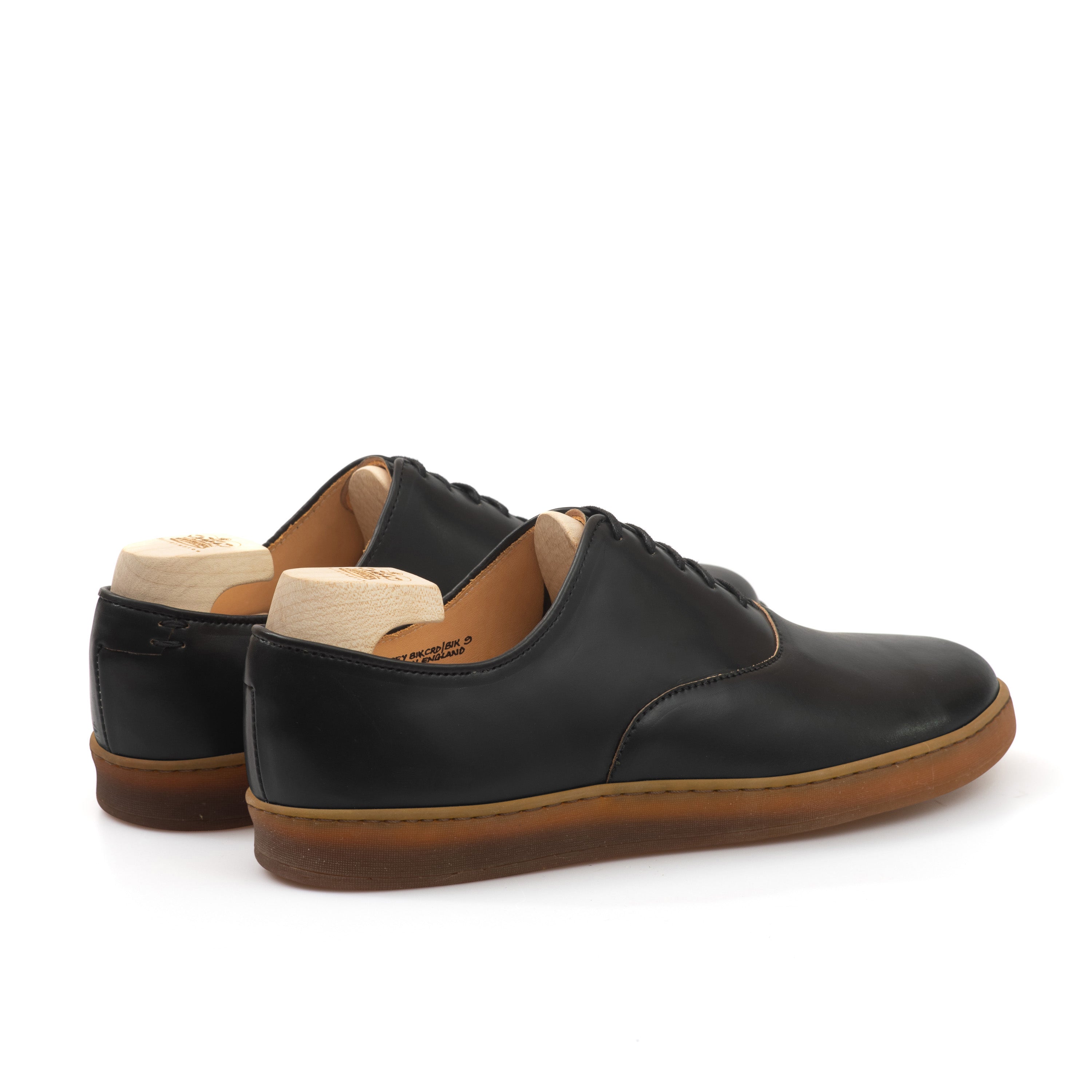 Abbey Oxford - Horween Black Shell Cordovan - Deluxe Care Pack