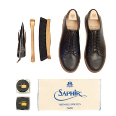 Harlestone Derby - Horween Dark Cognac Shell Cordovan - Deluxe Care Pack