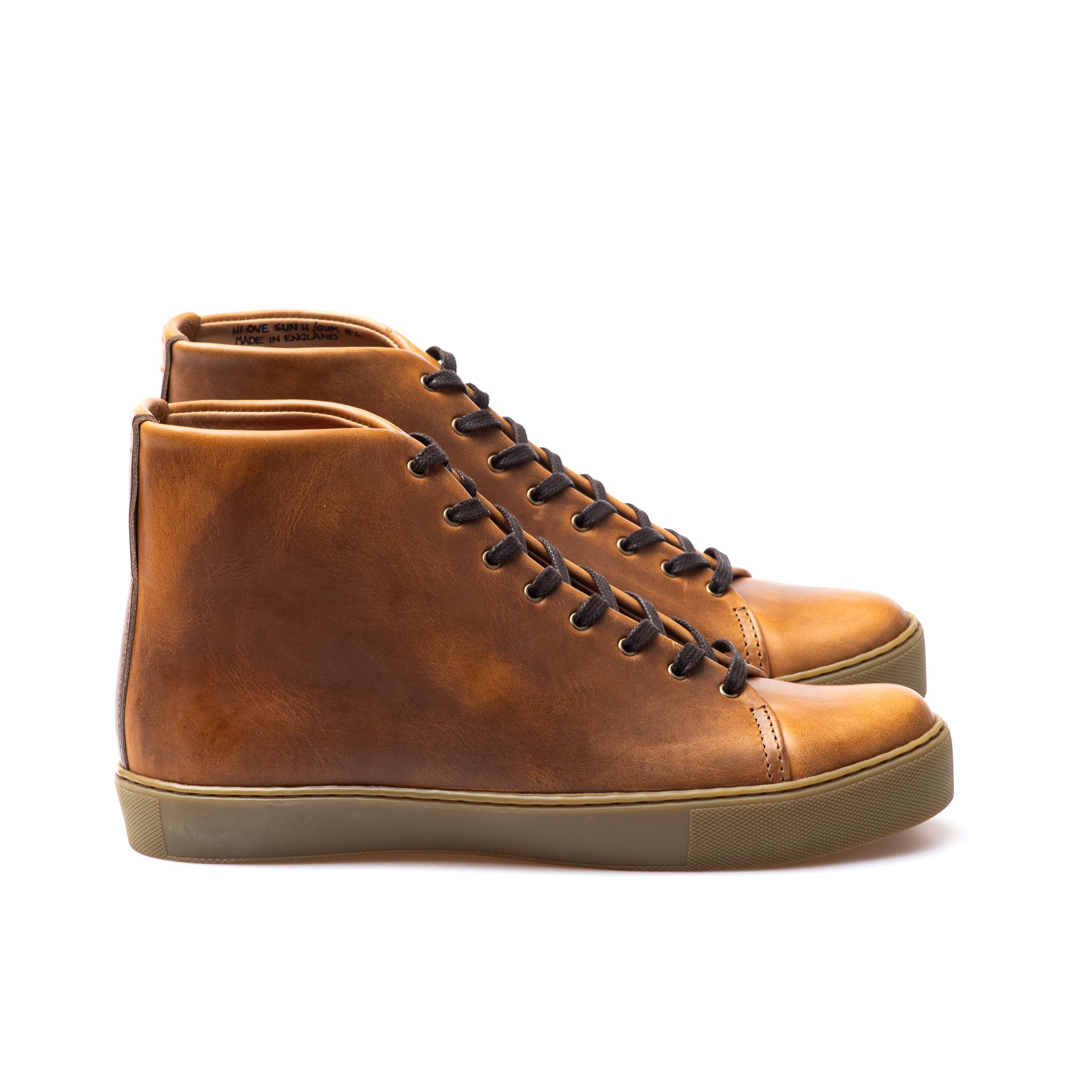 コパトーン Overstone Hi Derby Sneaker - Natural Chromexcel – Brick + Mortar