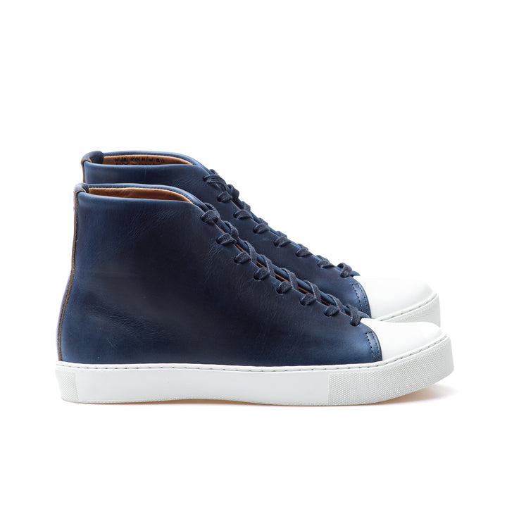 Horween Ink Abington Hi Toe Cap - Horween Forest Green Chromexcel – Crown Northampton