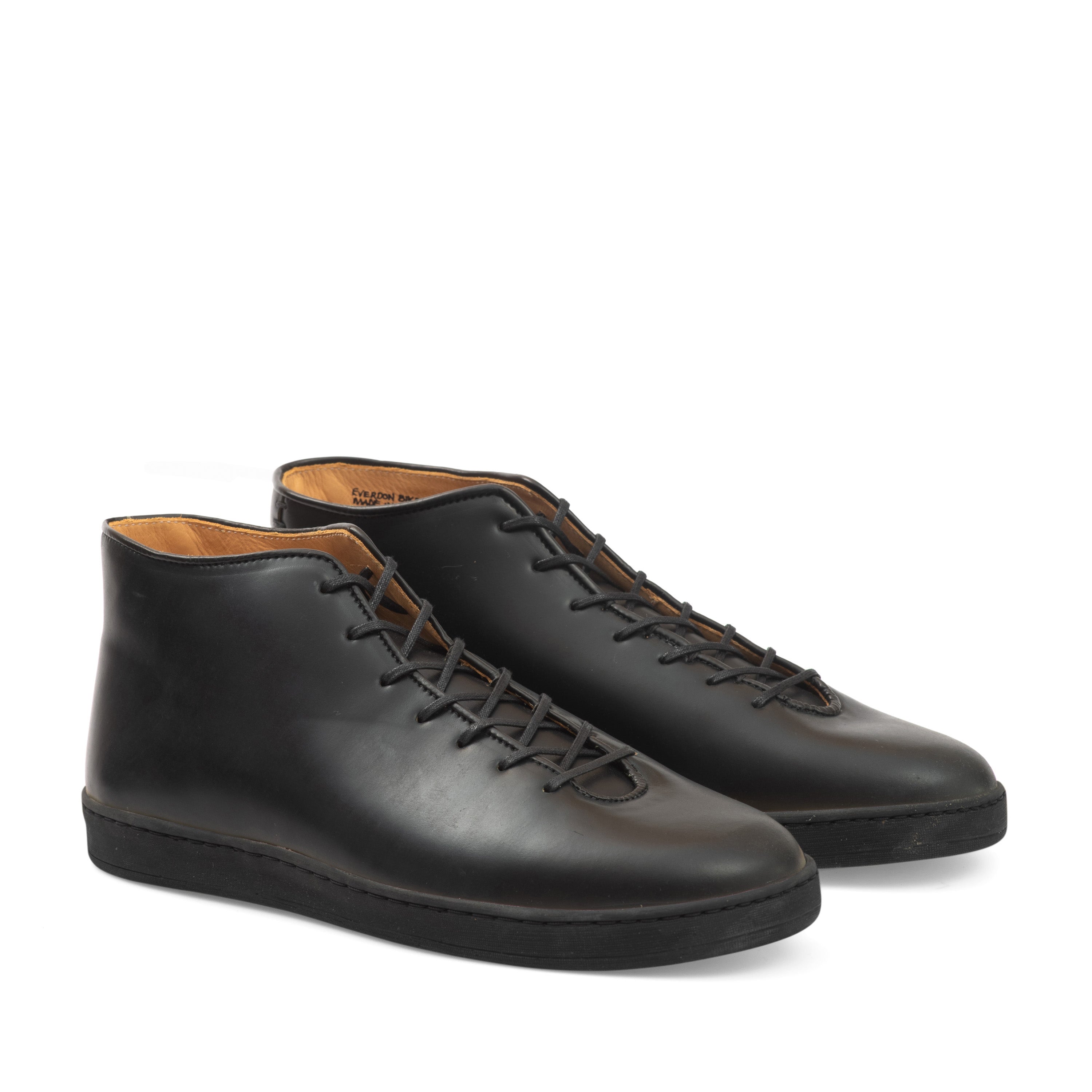 Everdon Wholecut Mid - Horween Black Shell Cordovan
