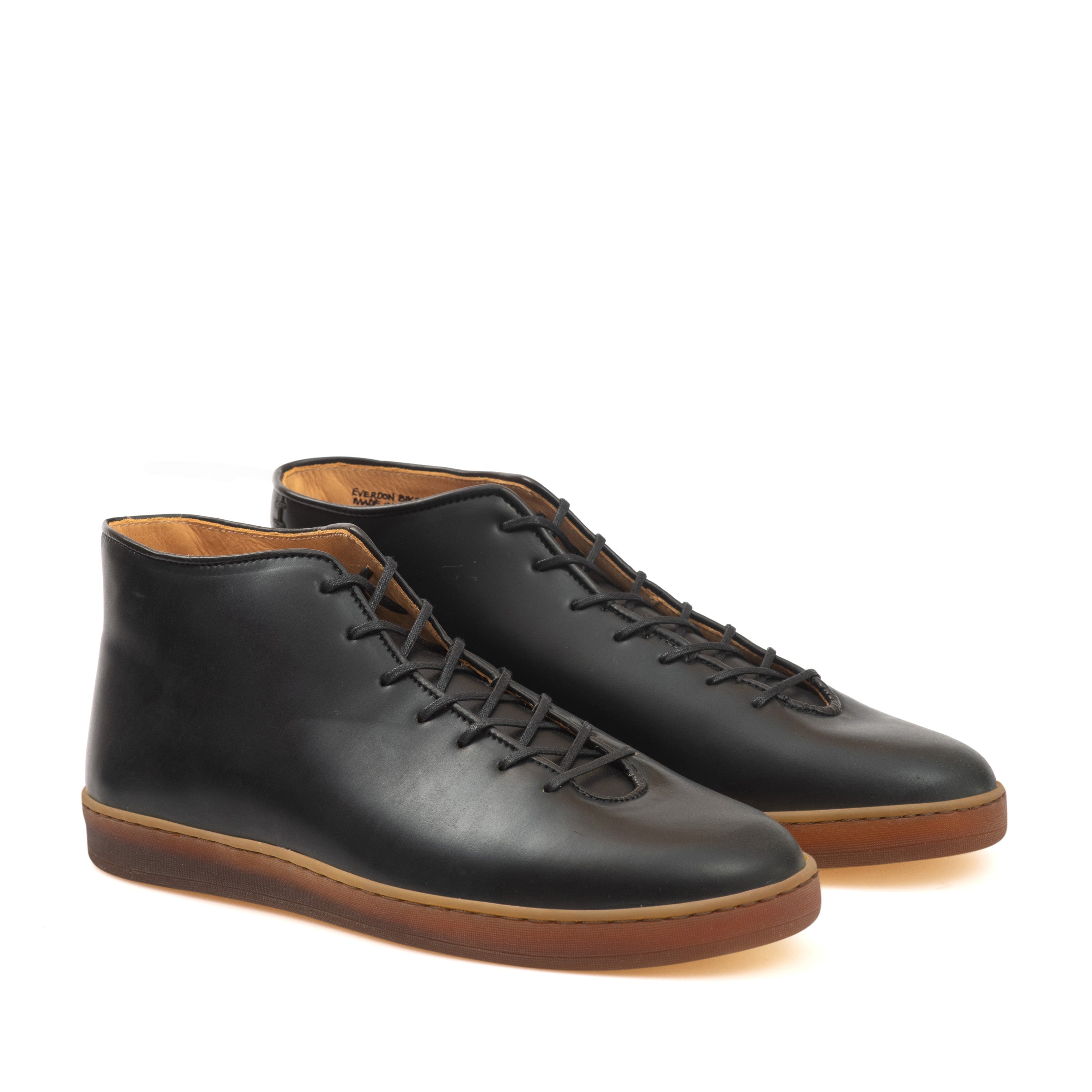Everdon Wholecut Mid - Horween Black Shell Cordovan