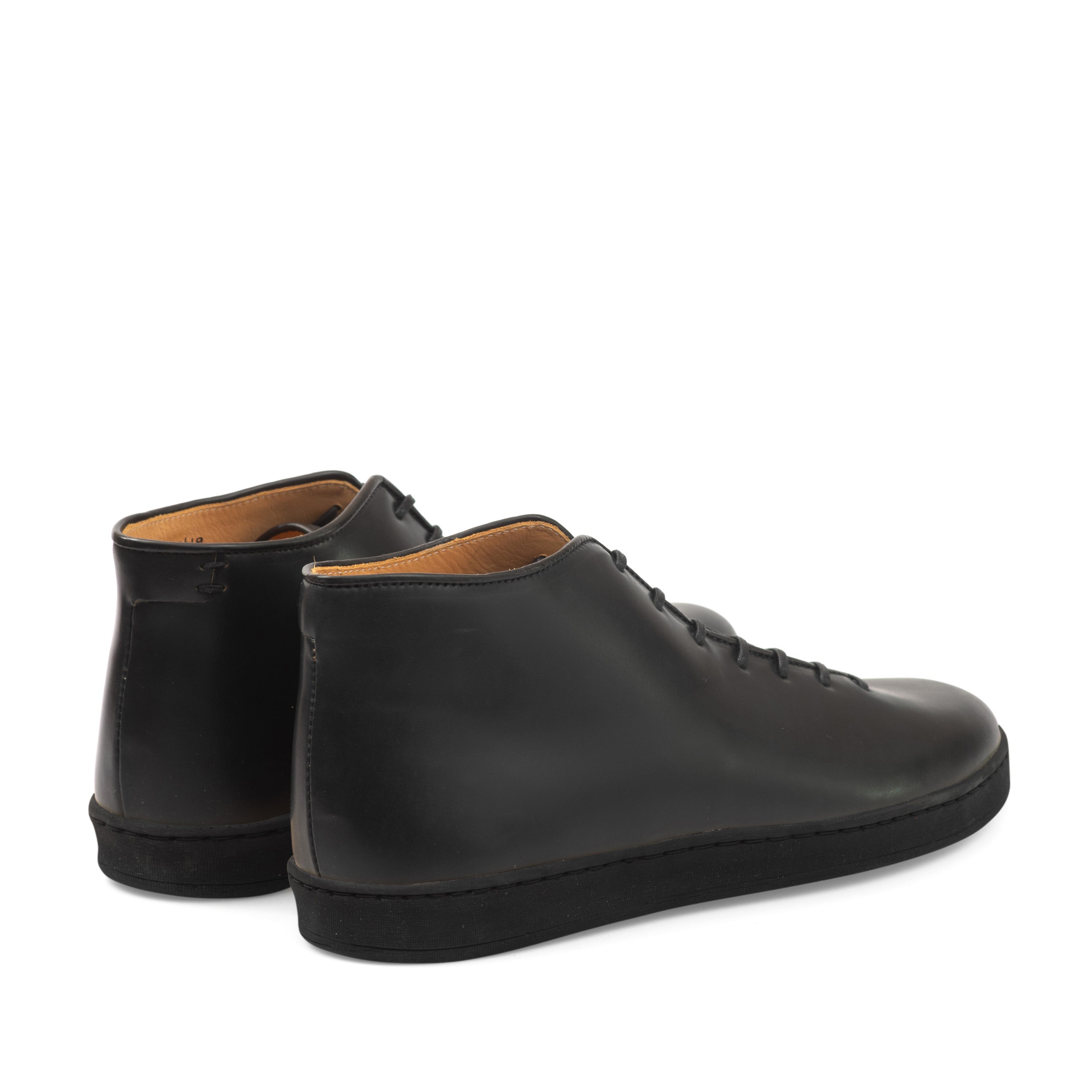 Everdon Wholecut Mid - Horween Black Shell Cordovan