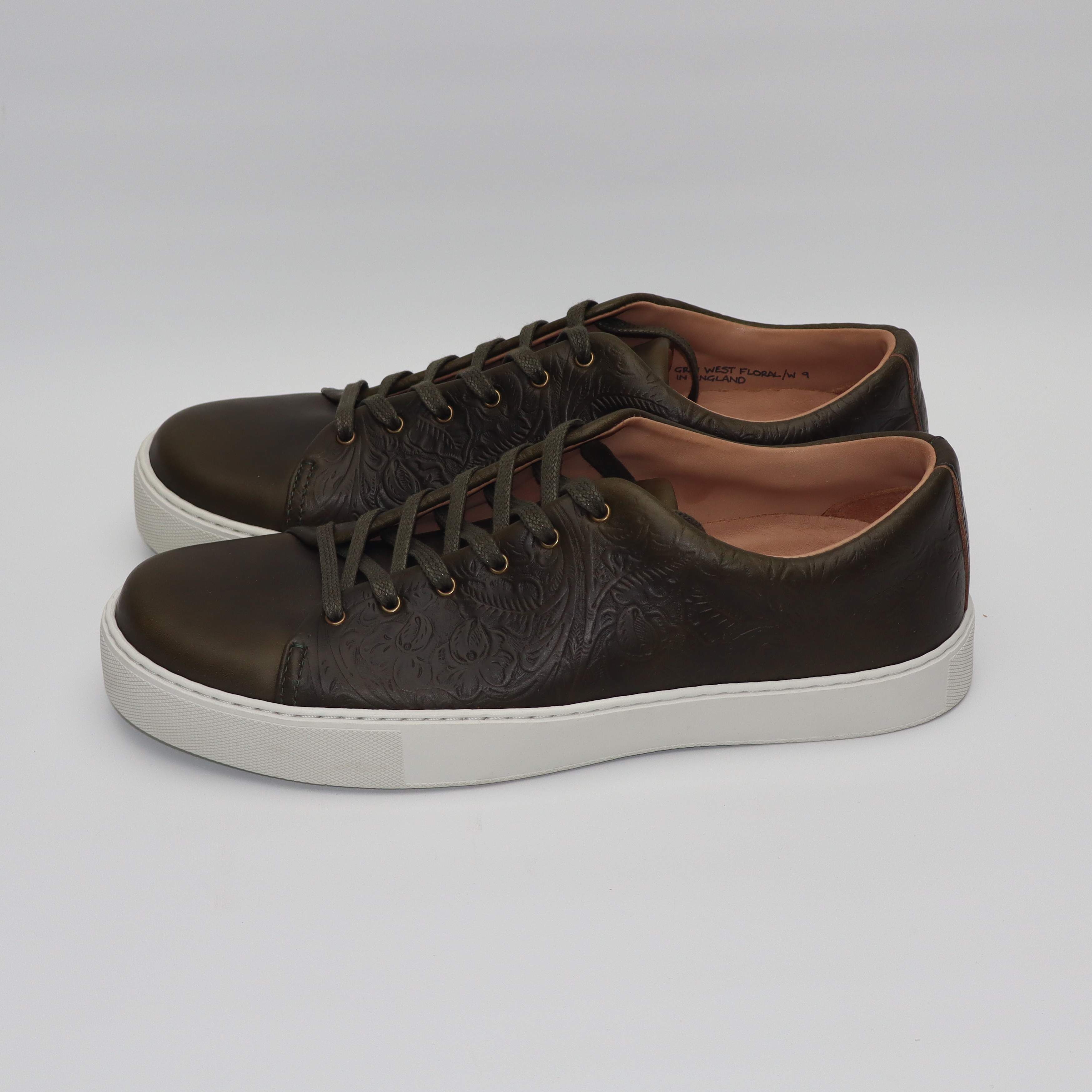 Overstone Derby - Western Floral Forest Green Chromexcel - SRE 51