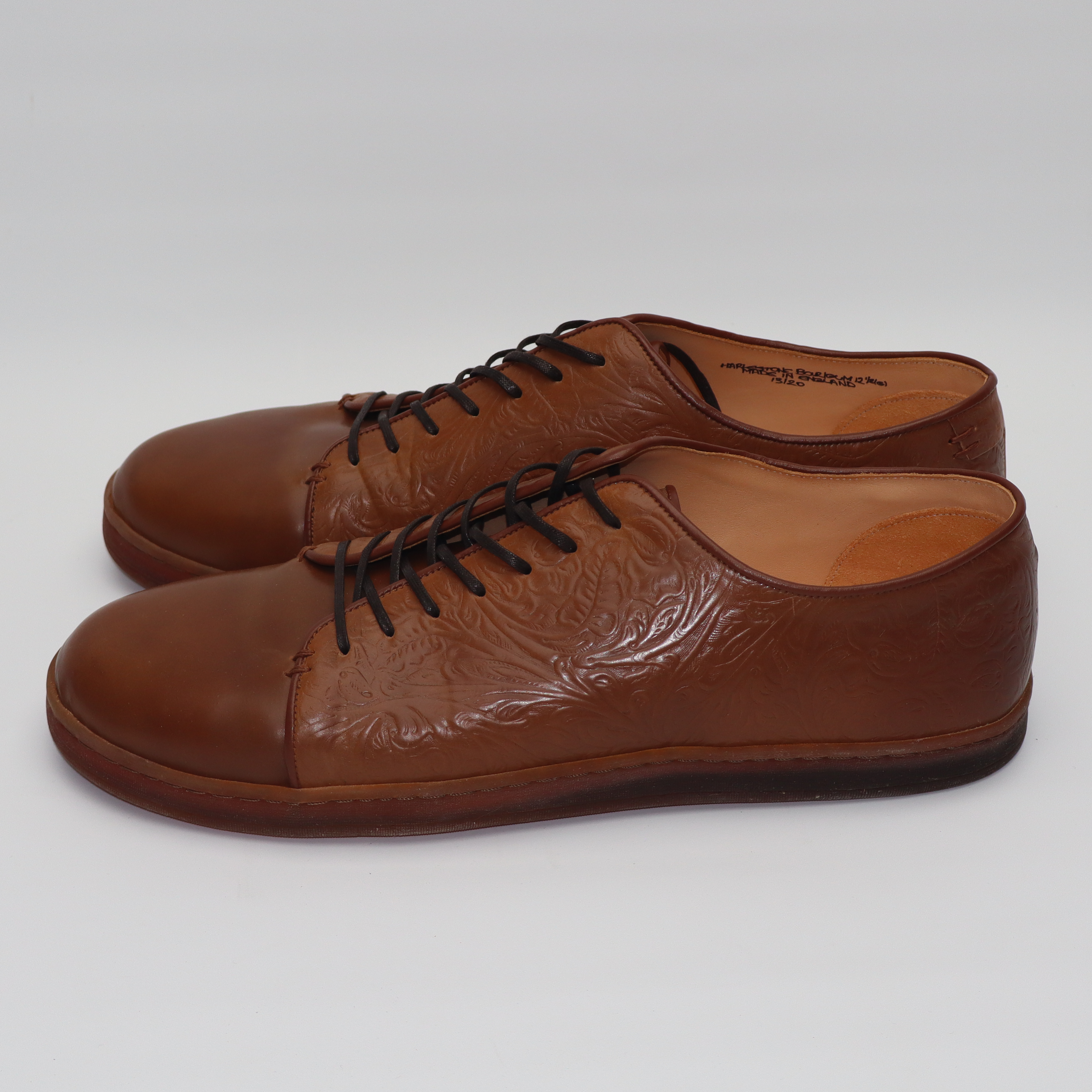 Harlestone Derby - D12 Western Floral Bourbon Shell Cordovan - SRE 44