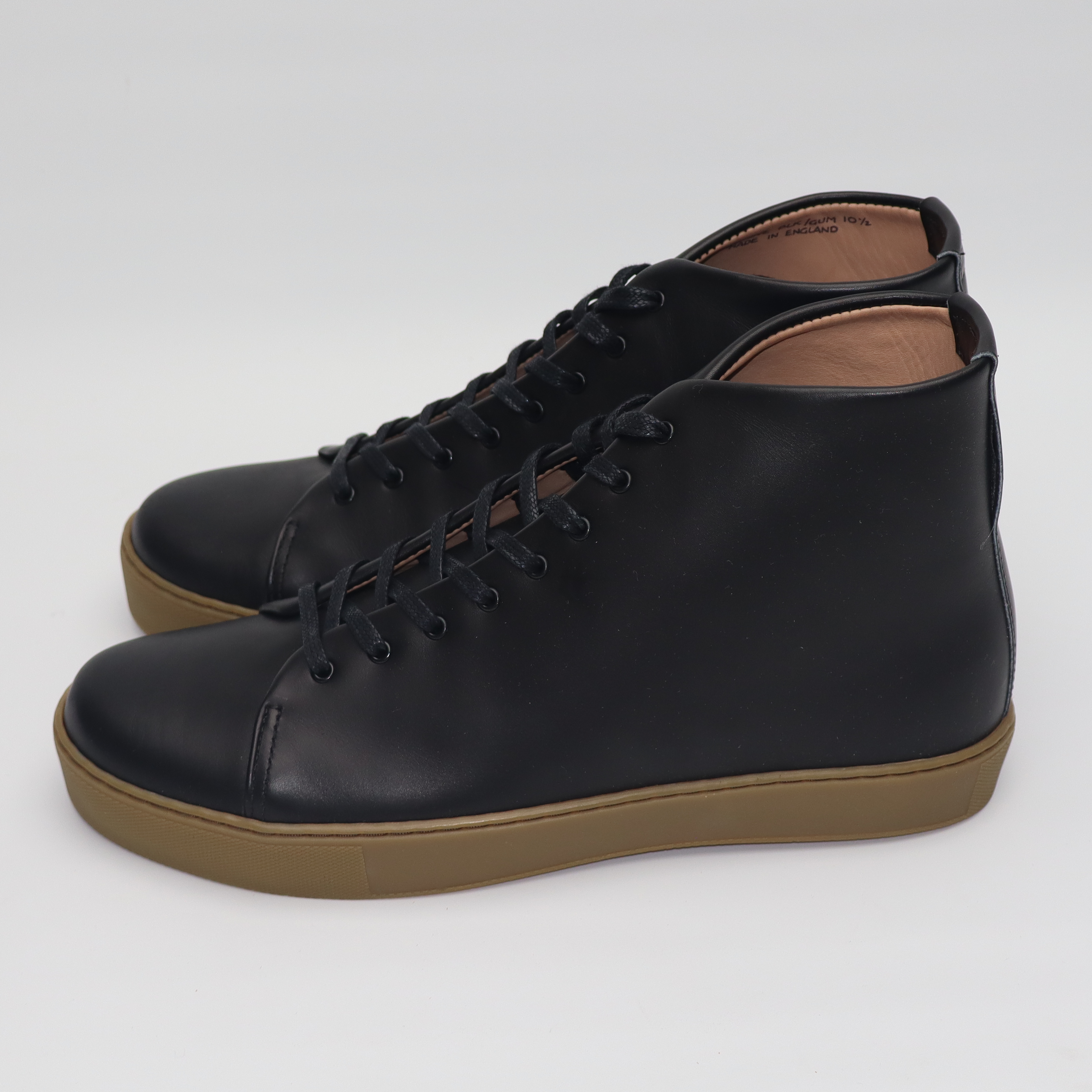 Overstone Hi Derby - Black Calf  - SRE 71