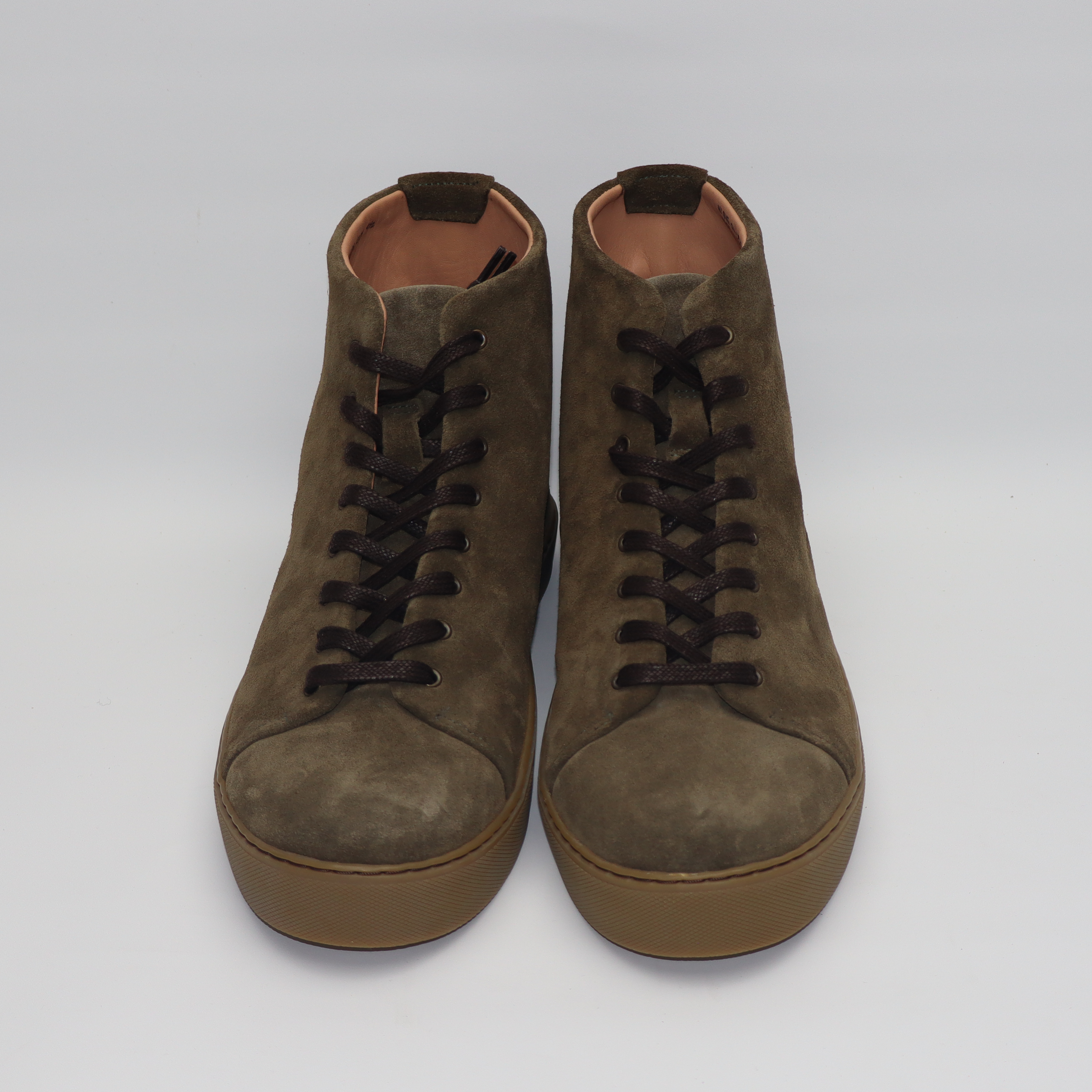 Overstone Hi Derby - Olive Calf Suede - SRE 54