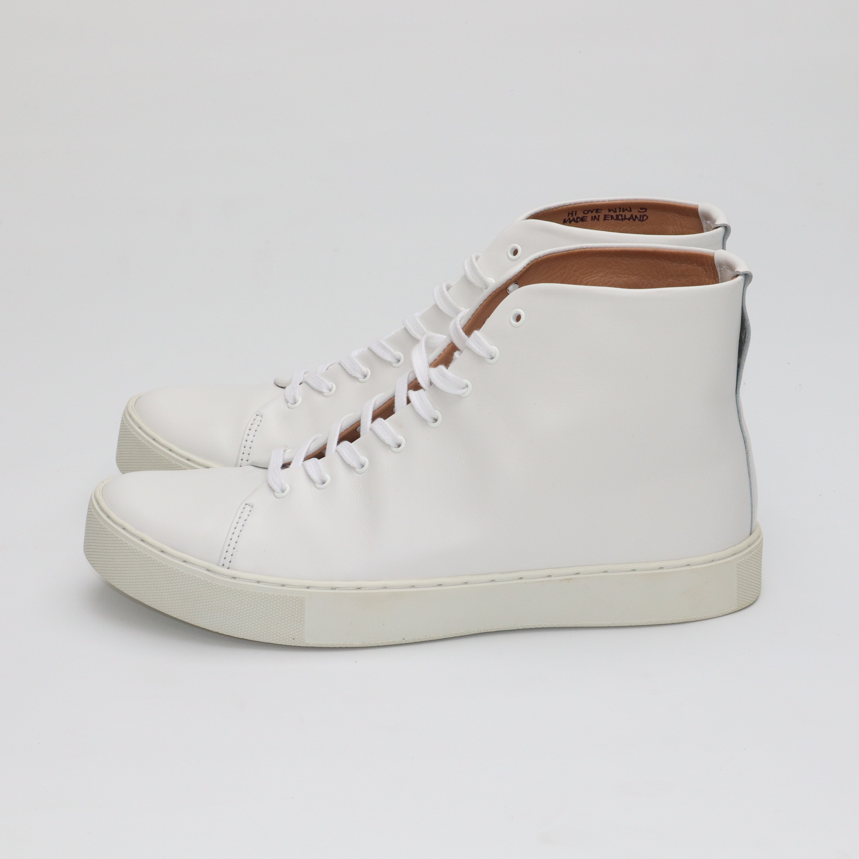 Overstone Hi Derby - All White Calf  - SRE2 16