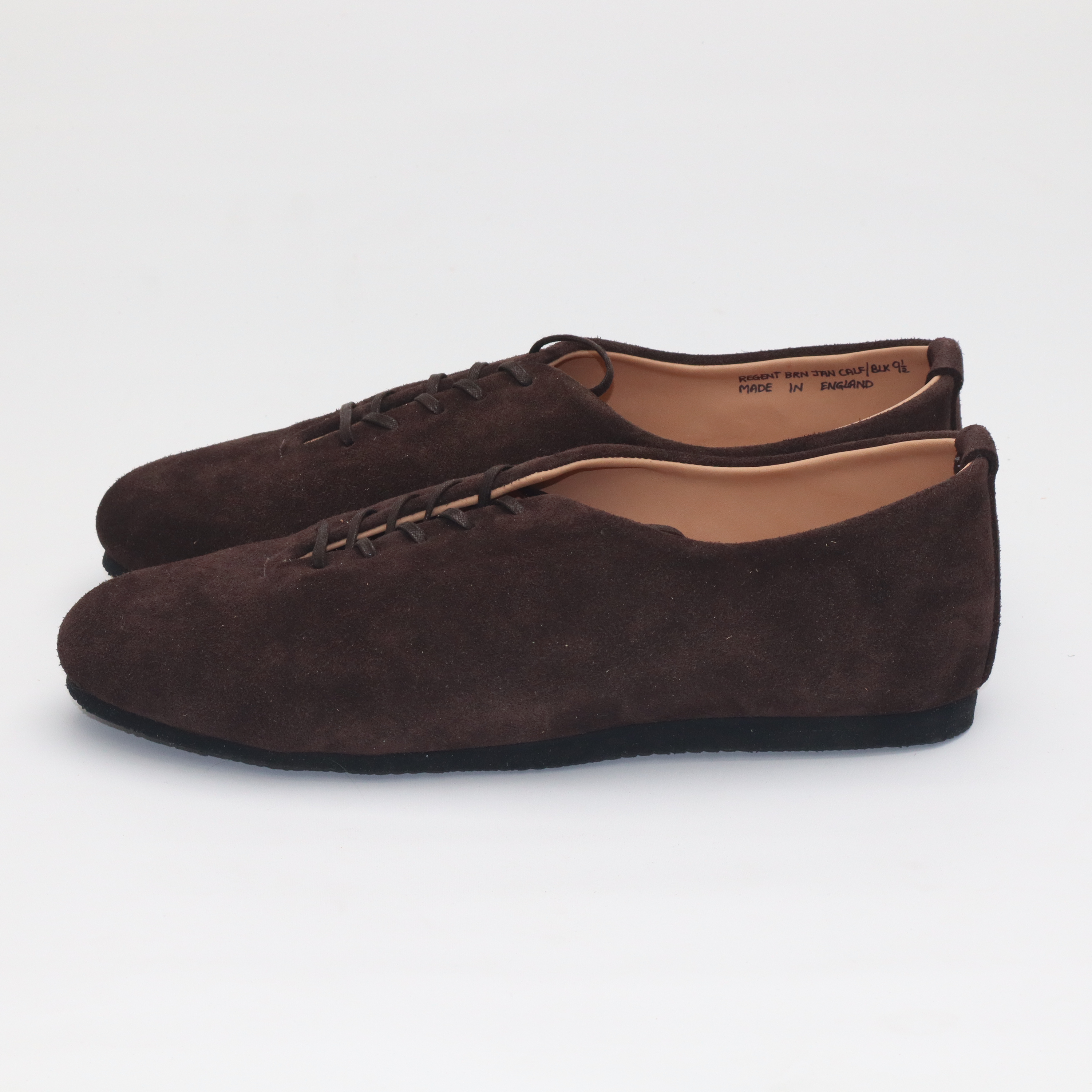 Regent Wholecut Shoe - Brown Janus Calf Suede - SRE2 33