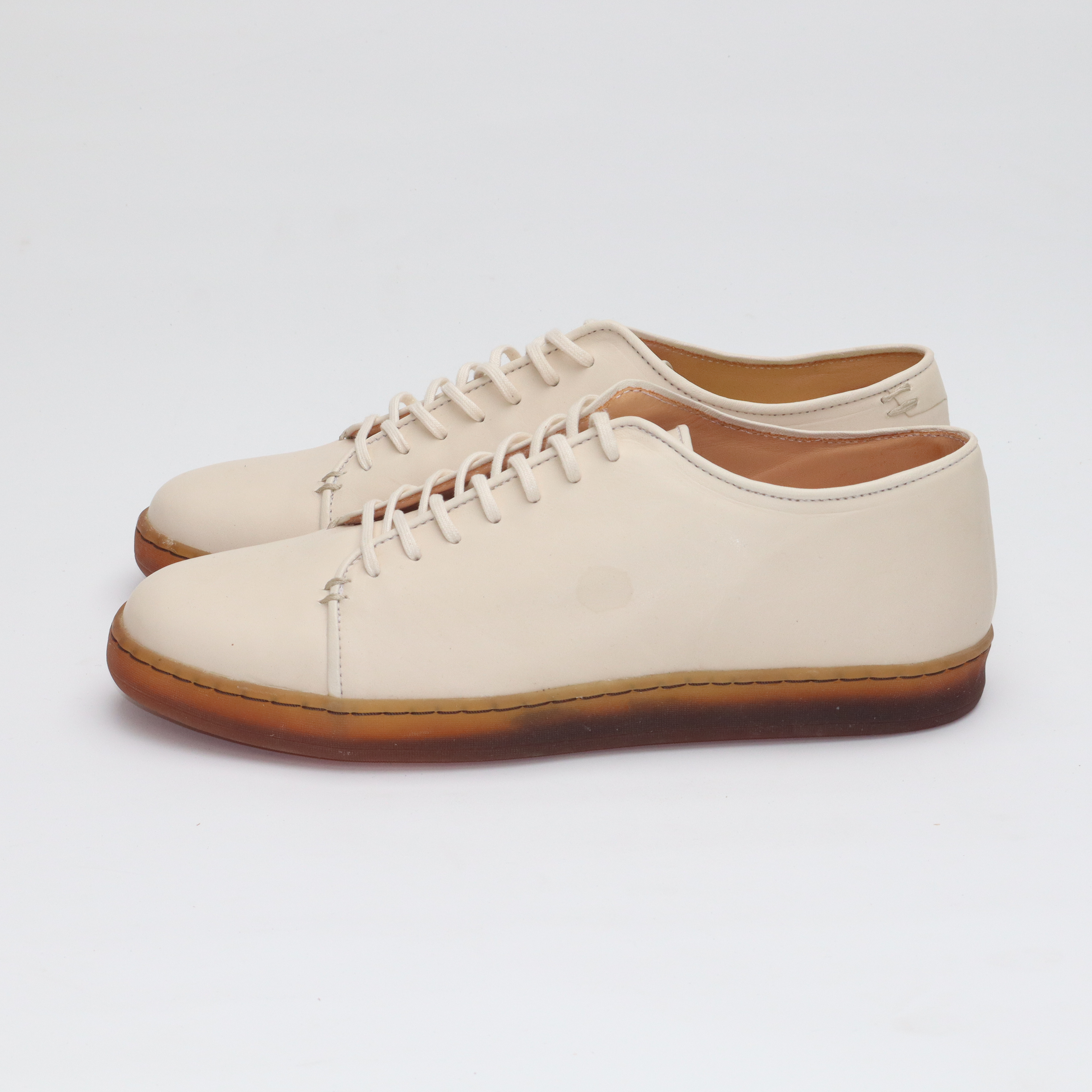 Harlestone Derby - Off White Veg Tan Calf - SRE2 68