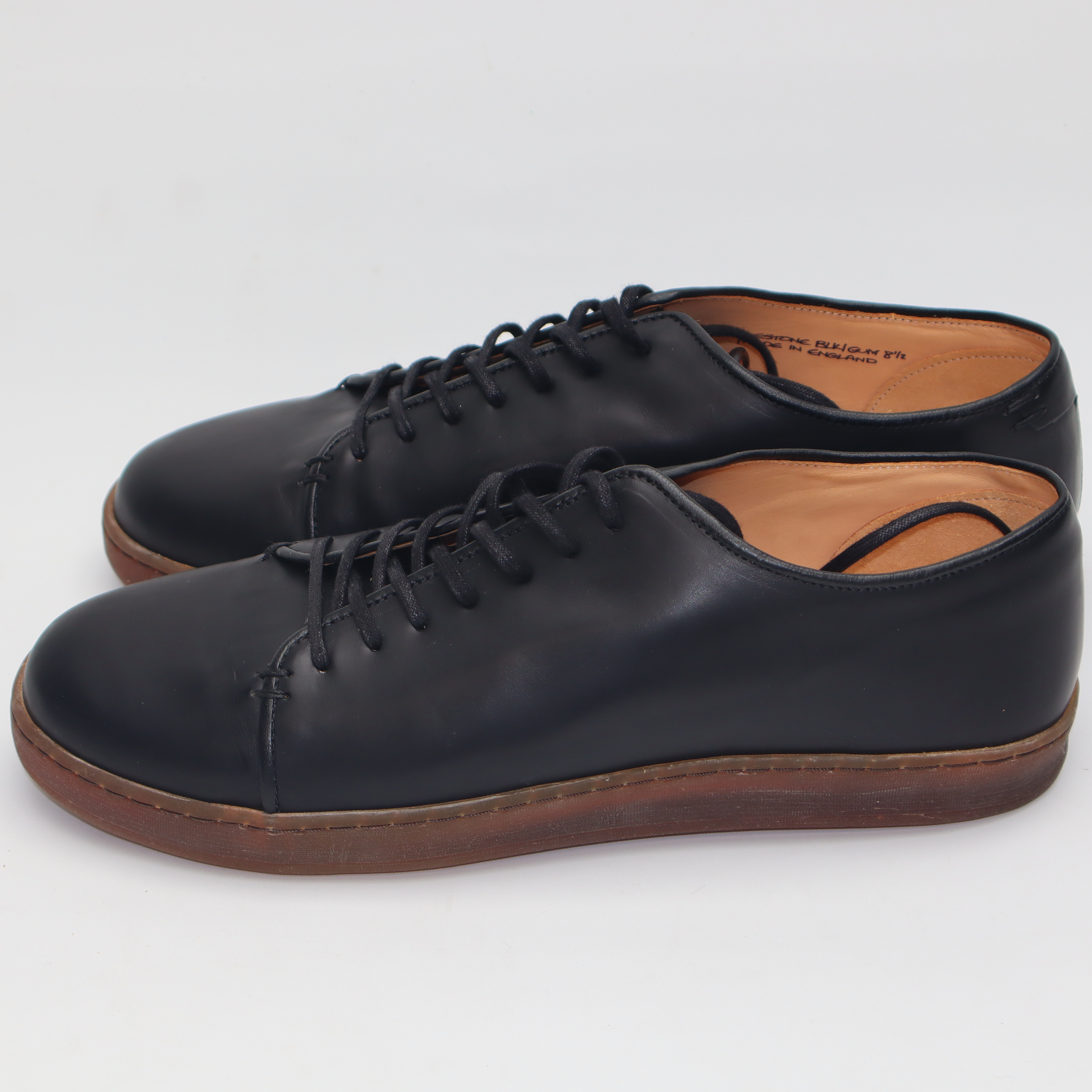 Harlestone Derby - Black Veg Tan Calf - SRE3 11