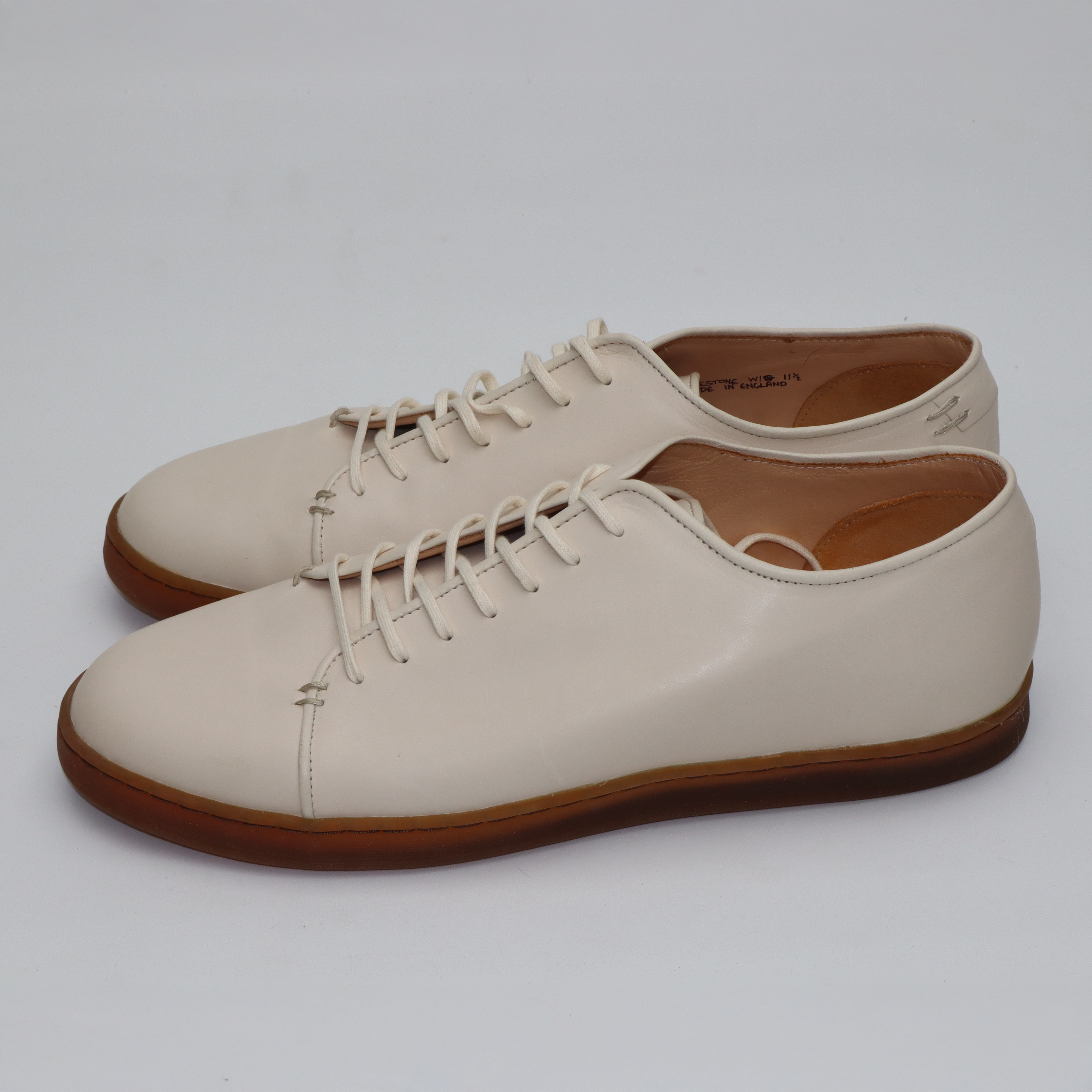 Harlestone Derby - Off White Veg Tan Calf - SRE3 47