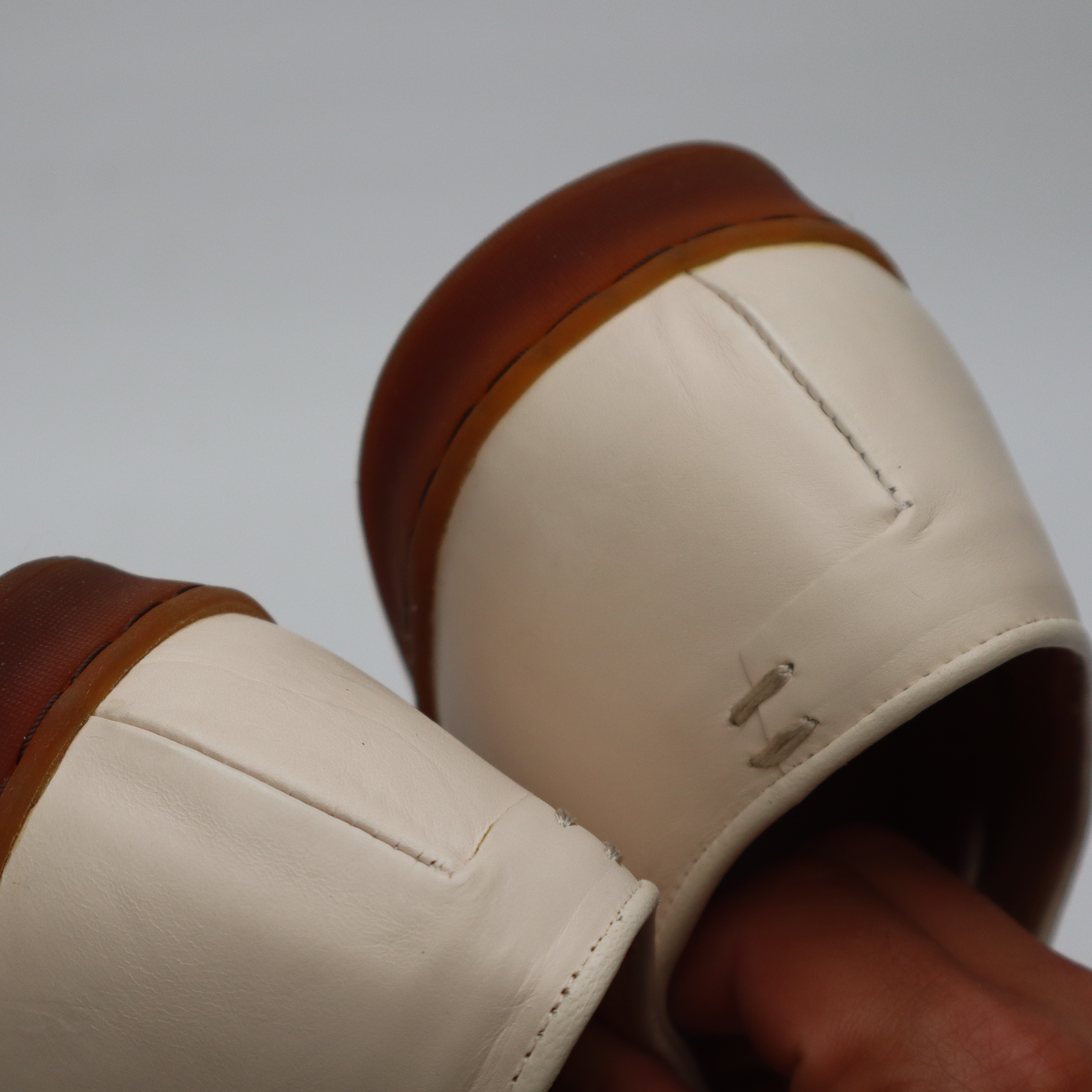 Harlestone Derby - Off White Veg Tan Calf - SRE3 47