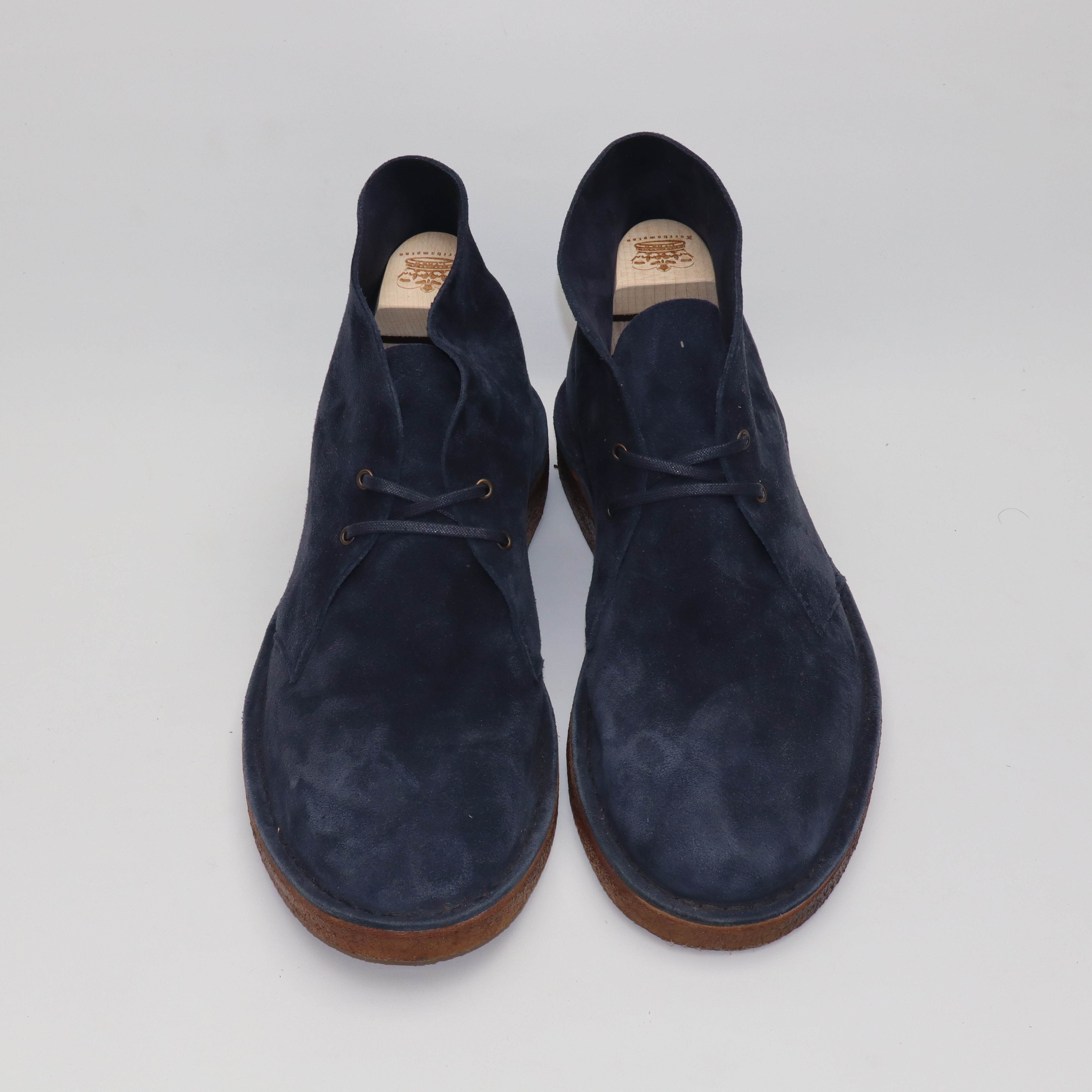 Woodford Desert Boot - Navy Janus Calf Suede - SRE3 32