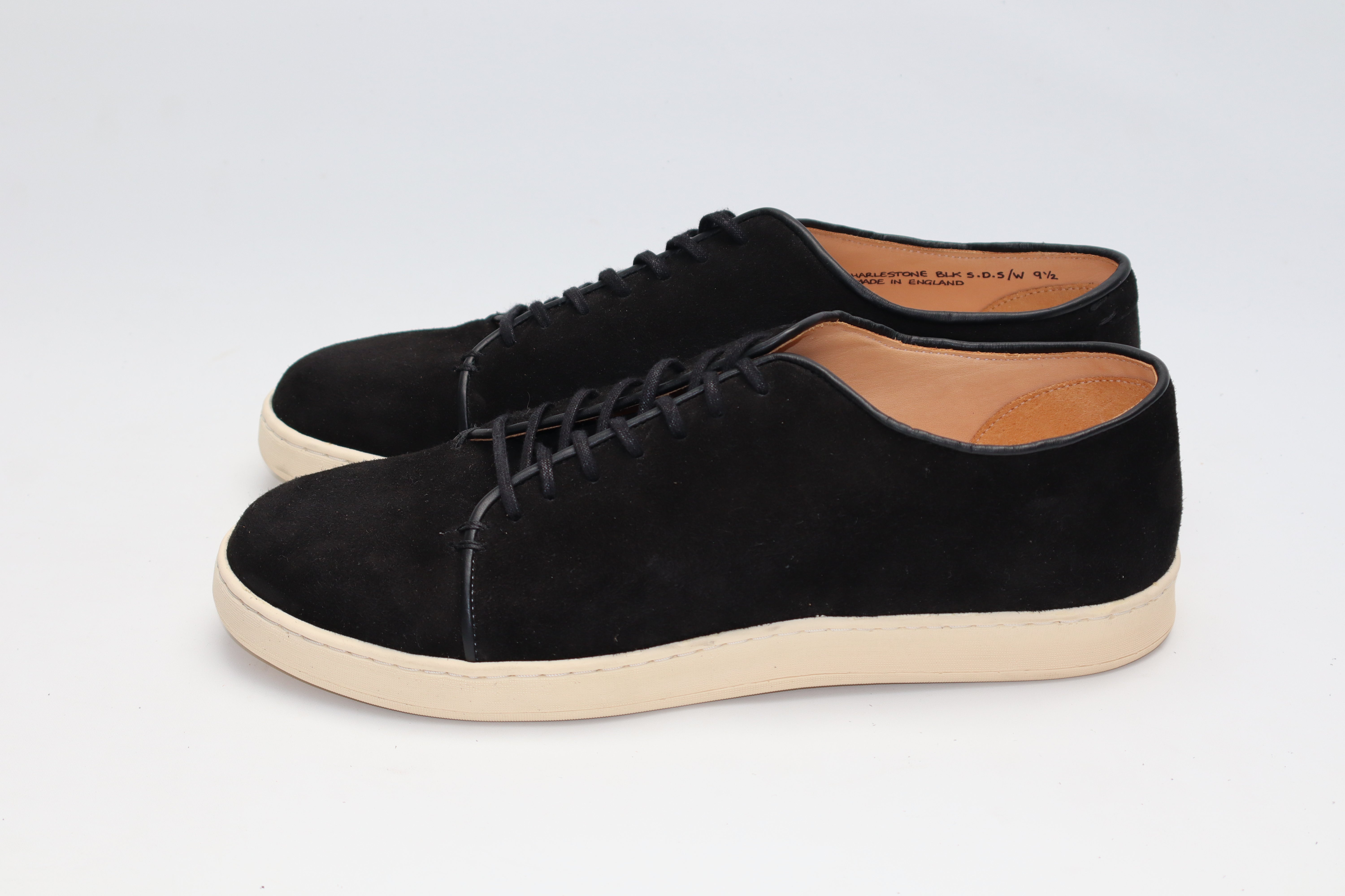 Harlestone Derby - Black Scottish Deer Suede - SRE4 12