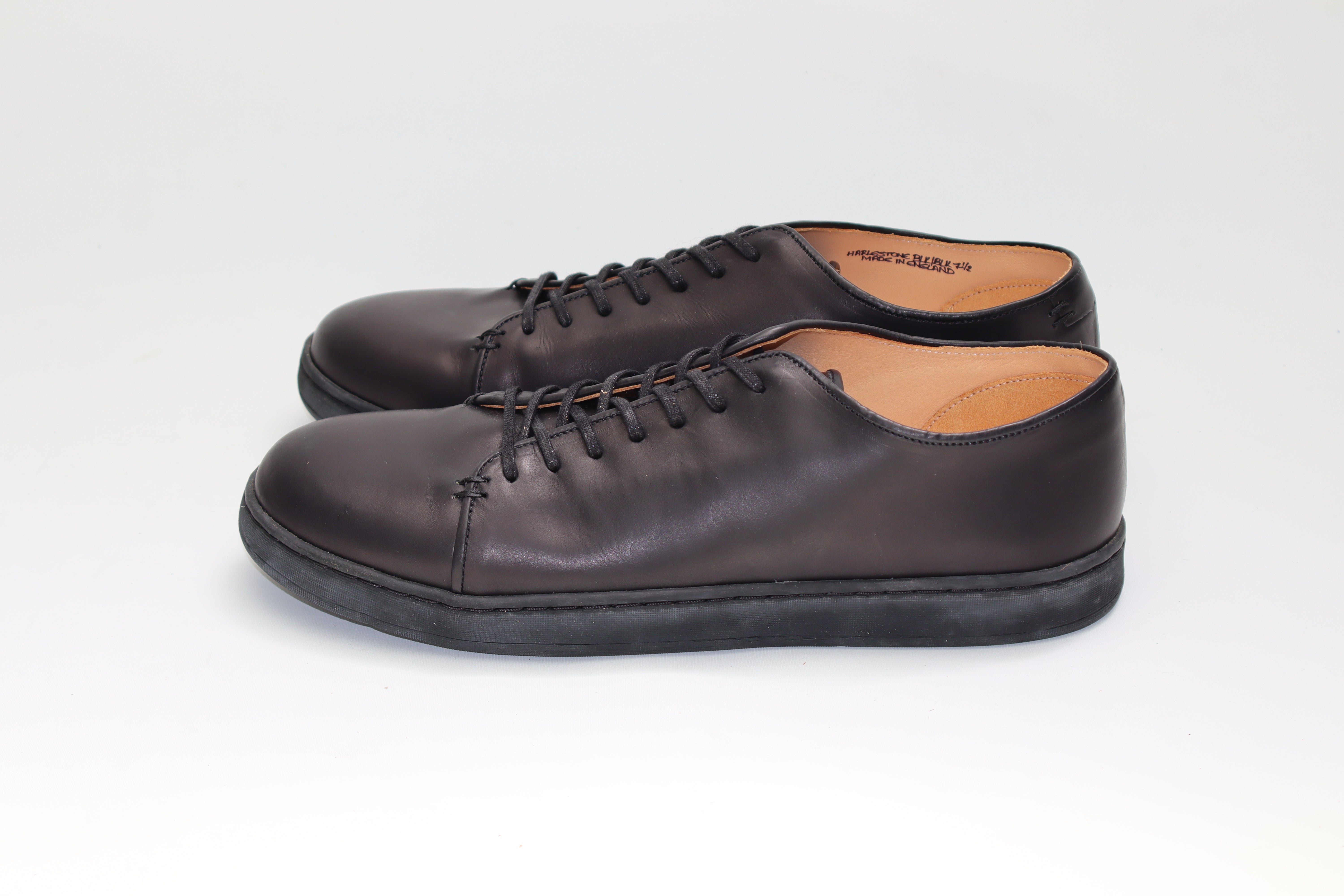 Harlestone Derby - Black Veg Tan Calf - SRE4 21