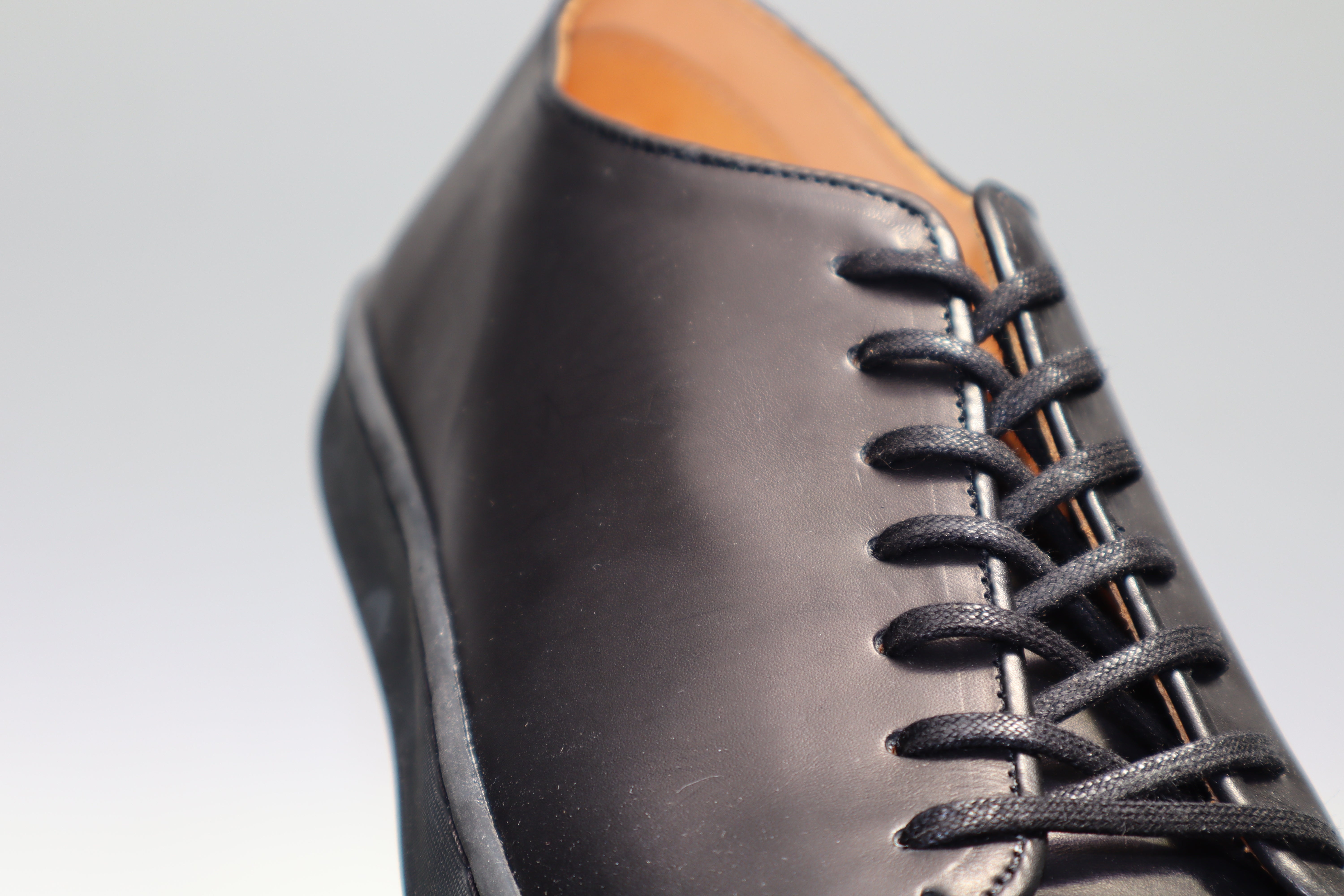 Harlestone Derby - Black Veg Tan Calf - SRE4 21
