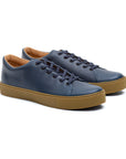 Crown Northampton Overstone Derby - Navy Calf Leather Sneakers
