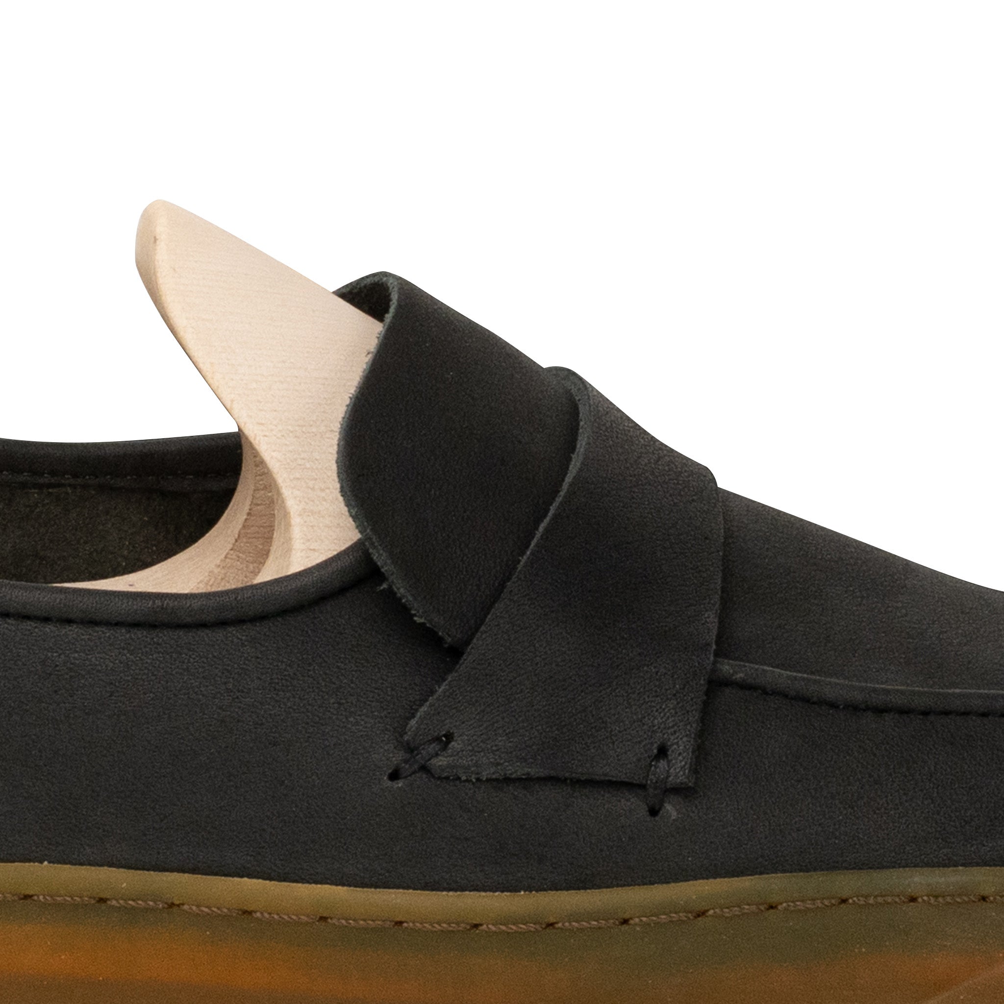 Ashby Unlined Loafer - Black Horween Dearborn