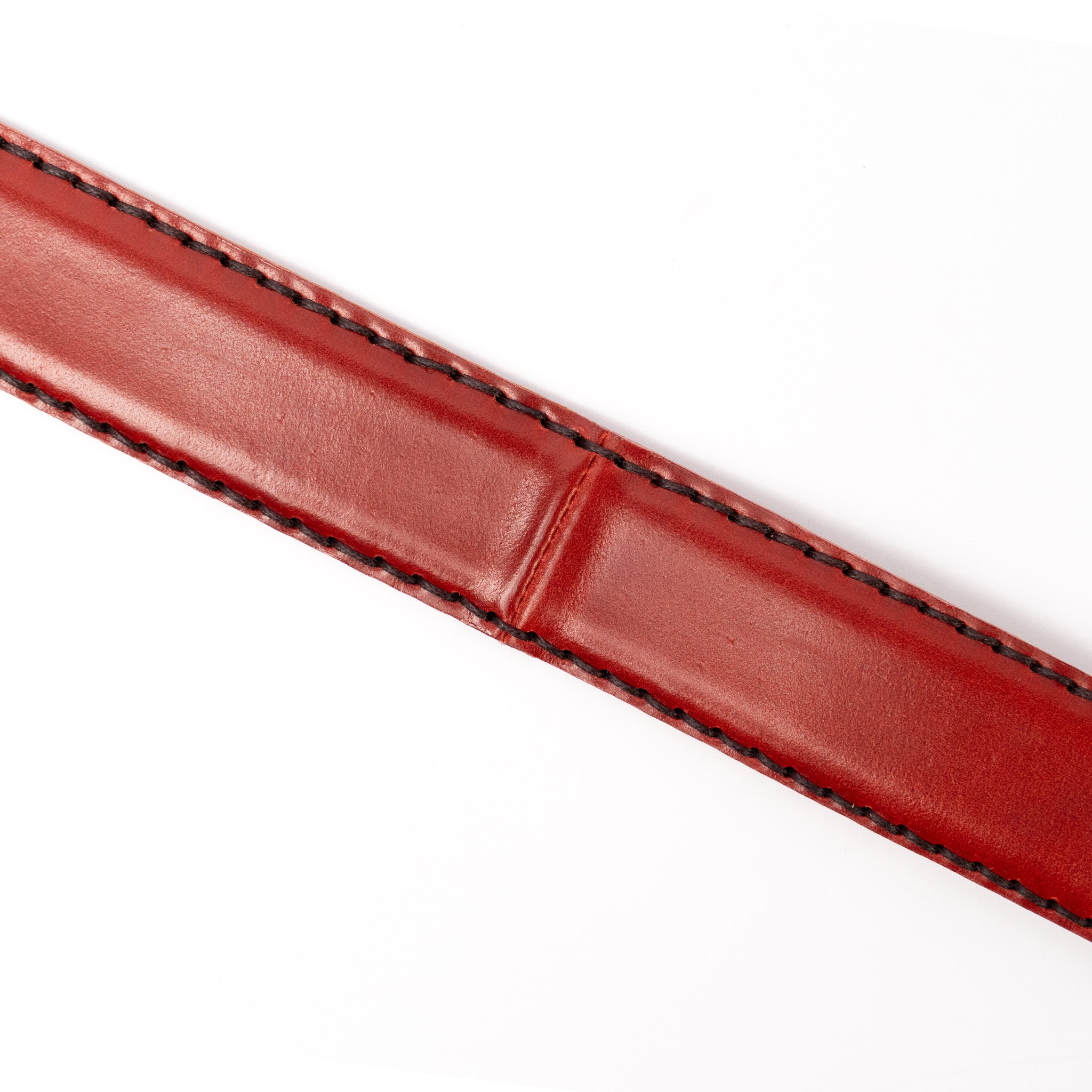 Feather Edge Belt - D16 Japanese Red Shinki Shell Cordovan