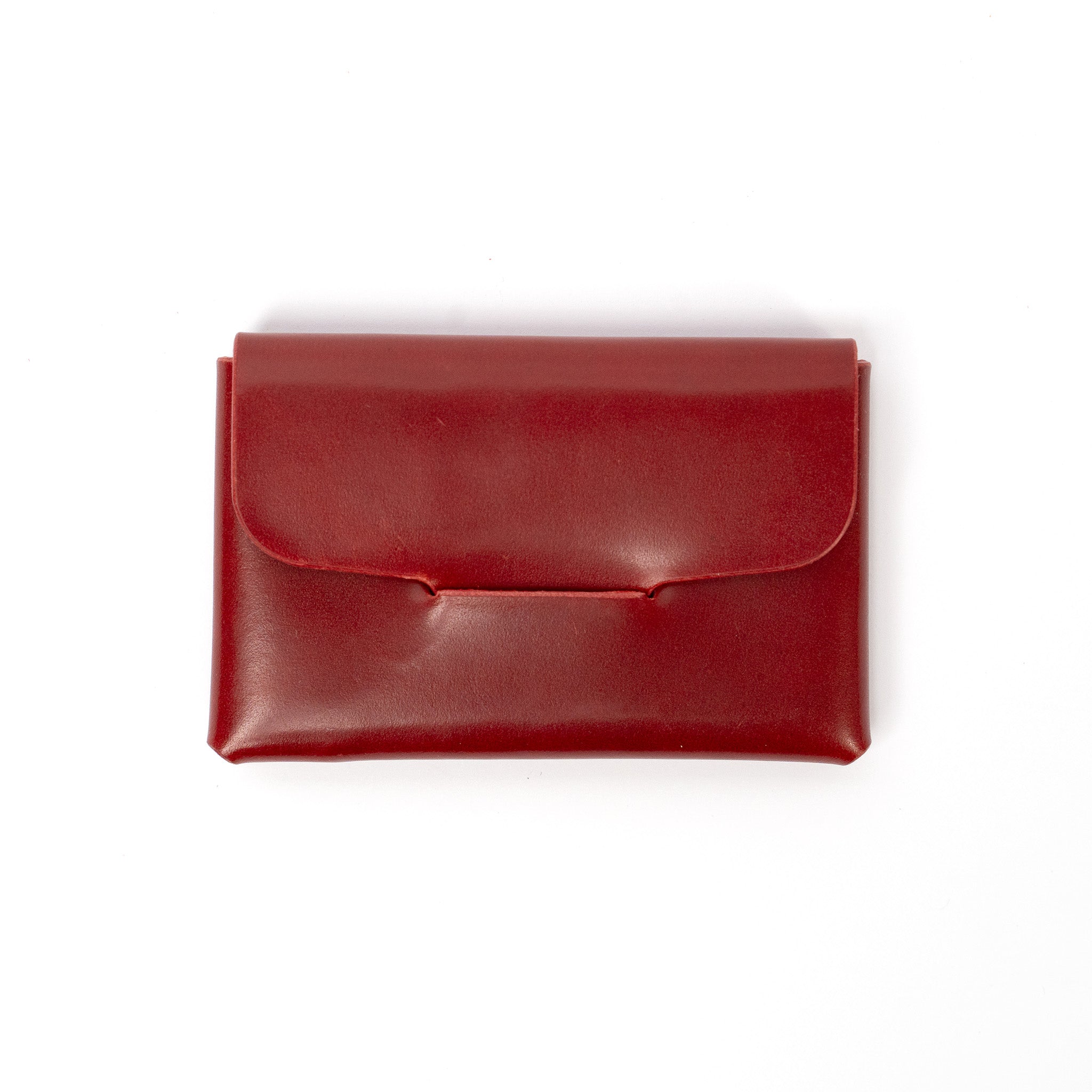 Card Holder - D16 Japanese Red Shinki Shell Cordovan
