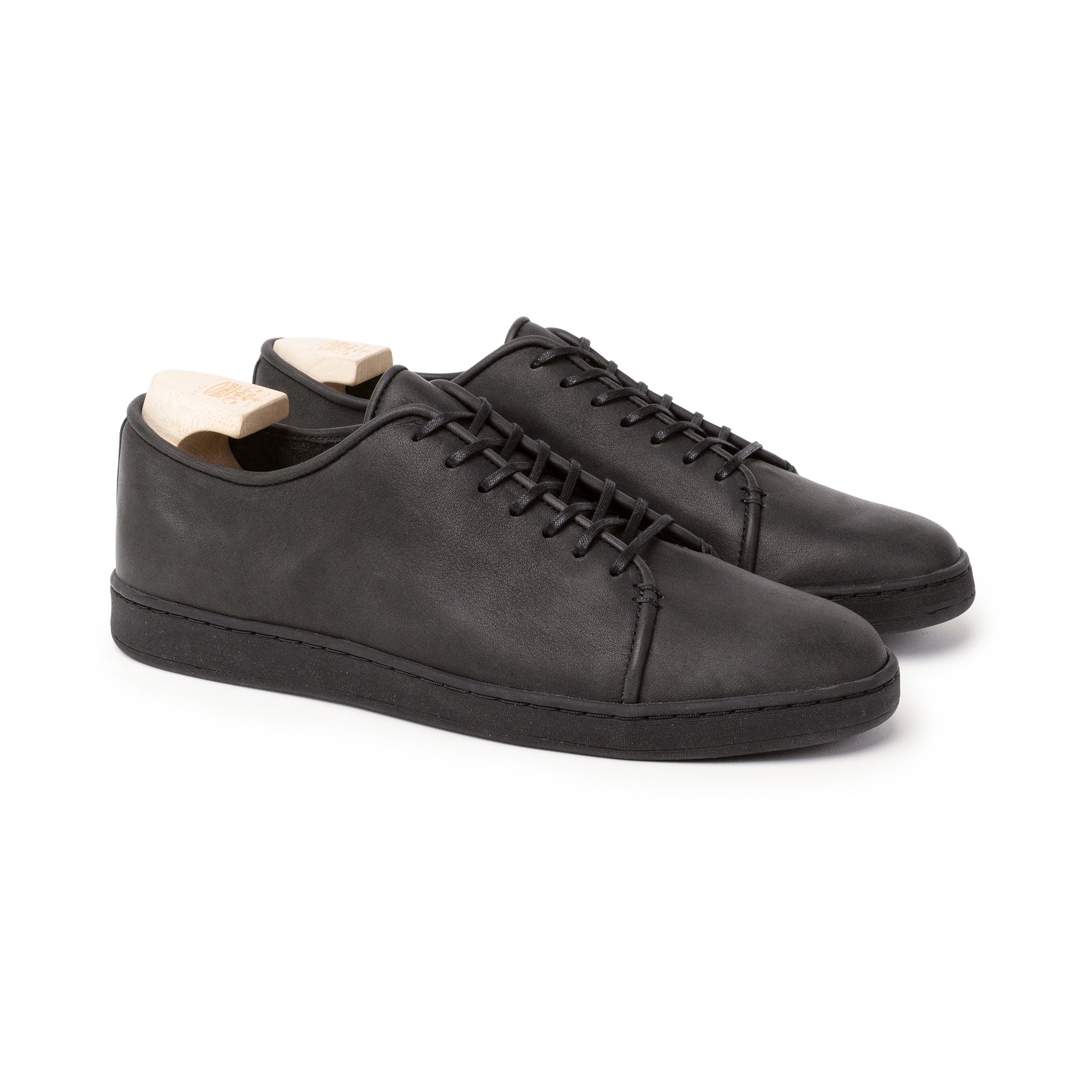 Harlestone Unlined Derby - Black Horween Dearborn