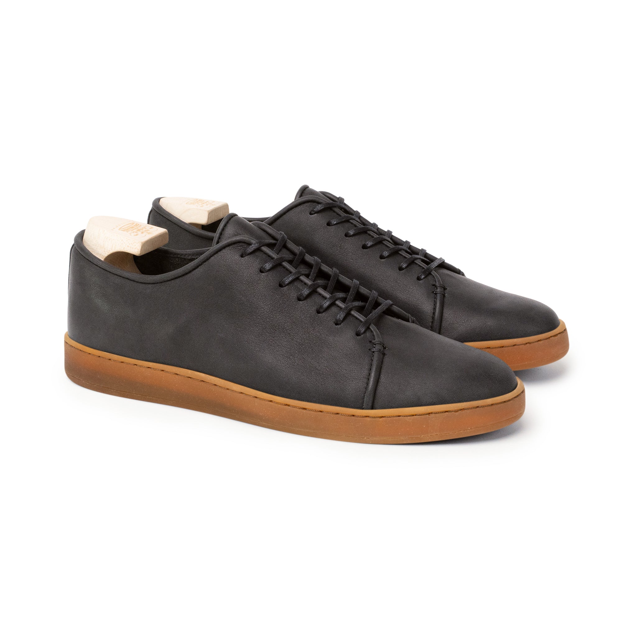 Harlestone Unlined Derby - Black Horween Dearborn