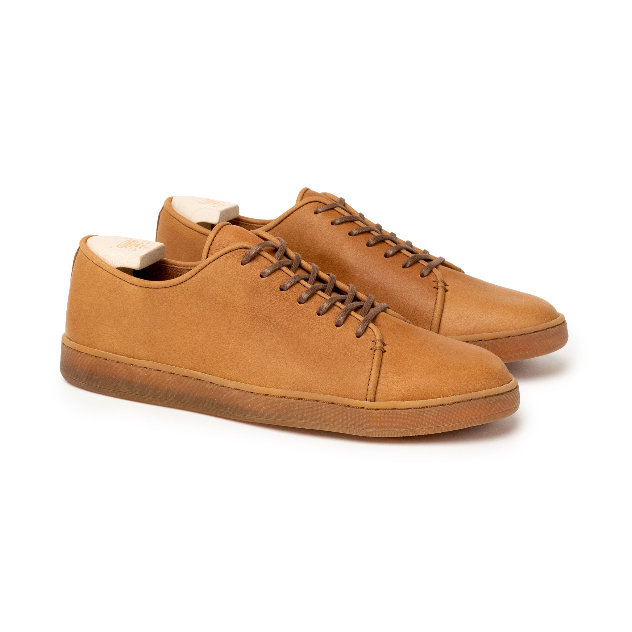 Harlestone Unlined Derby - Caramel Horween Dearborn