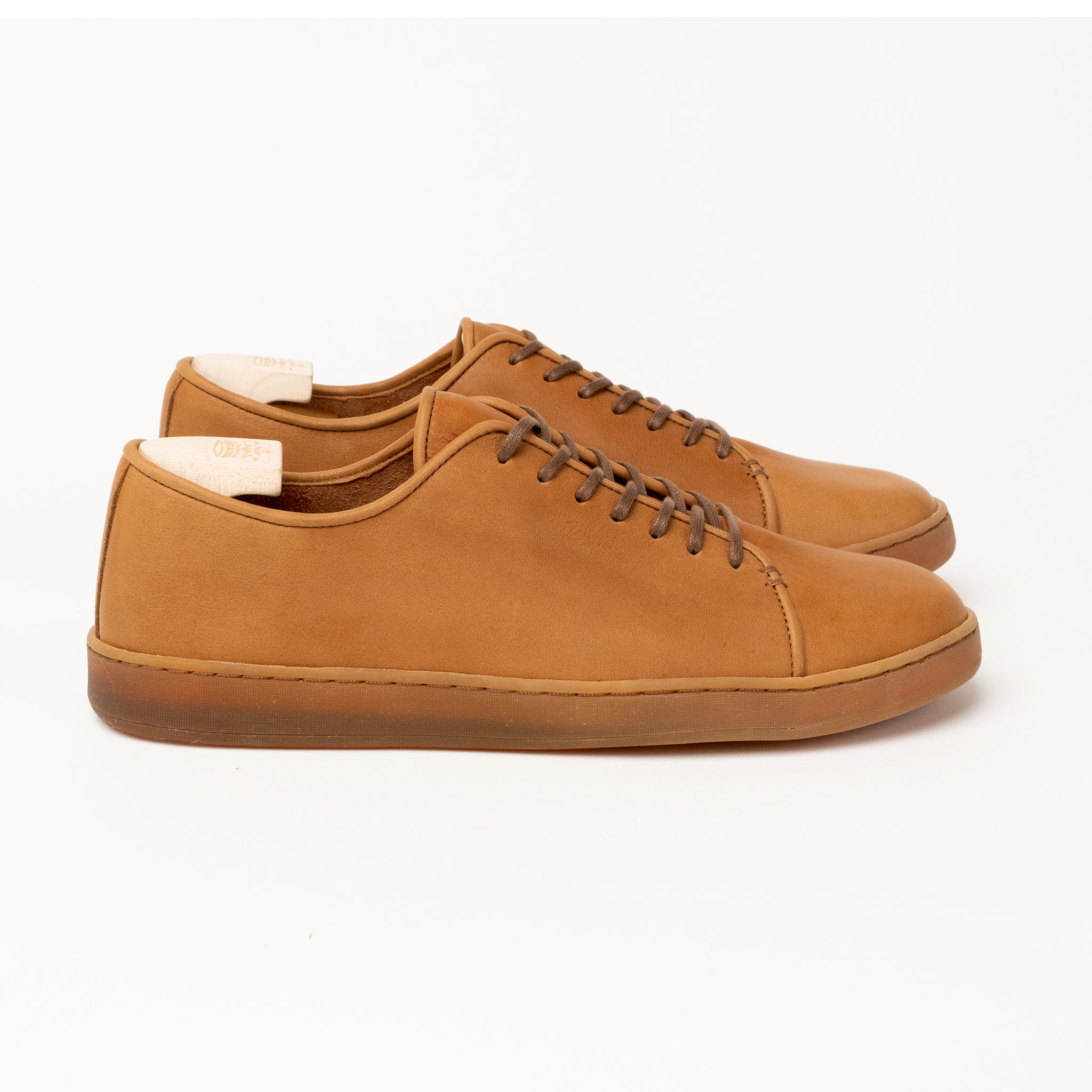 Harlestone Unlined Derby - Caramel Horween Dearborn