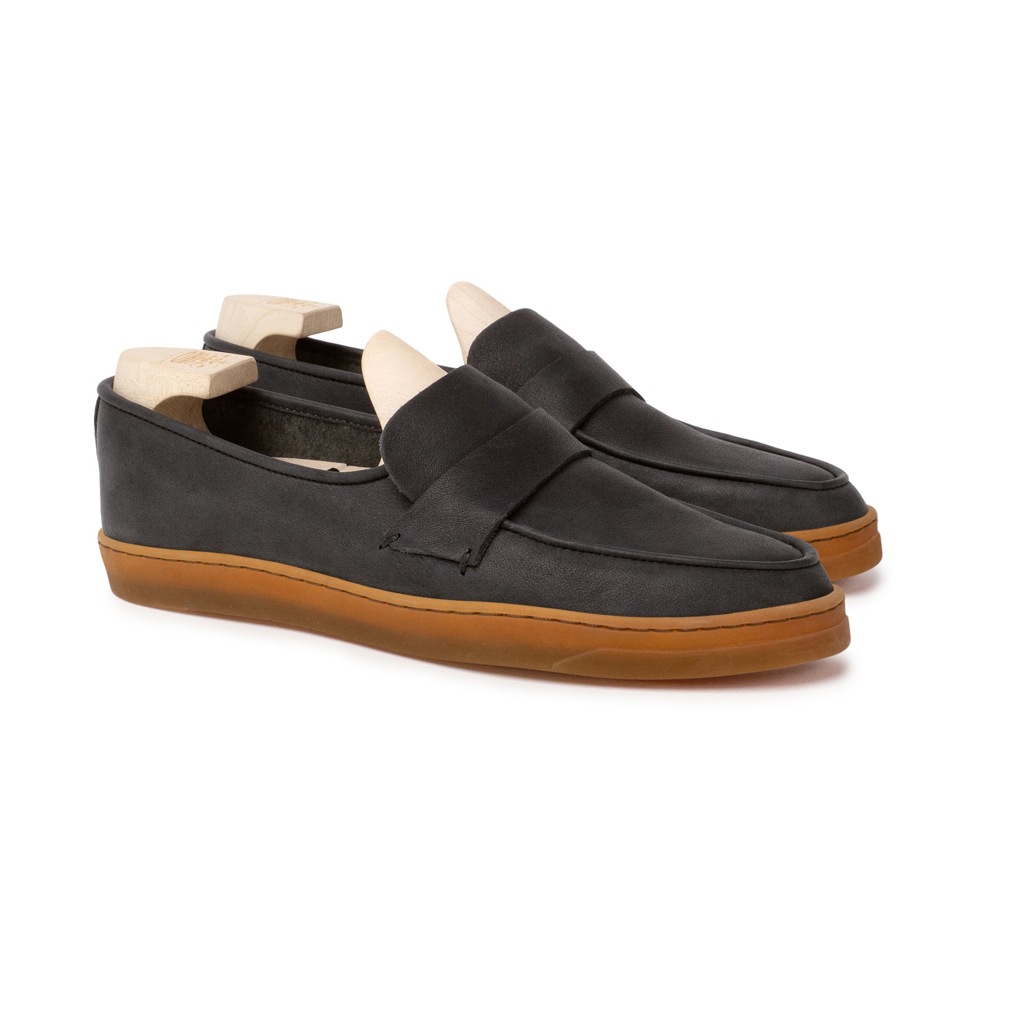 Ashby Unlined Loafer - Black Horween Dearborn