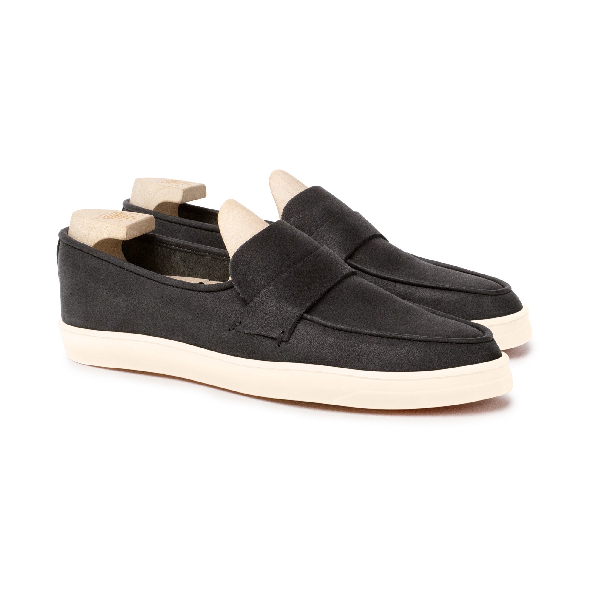 Ashby Unlined Loafer - Black Horween Dearborn