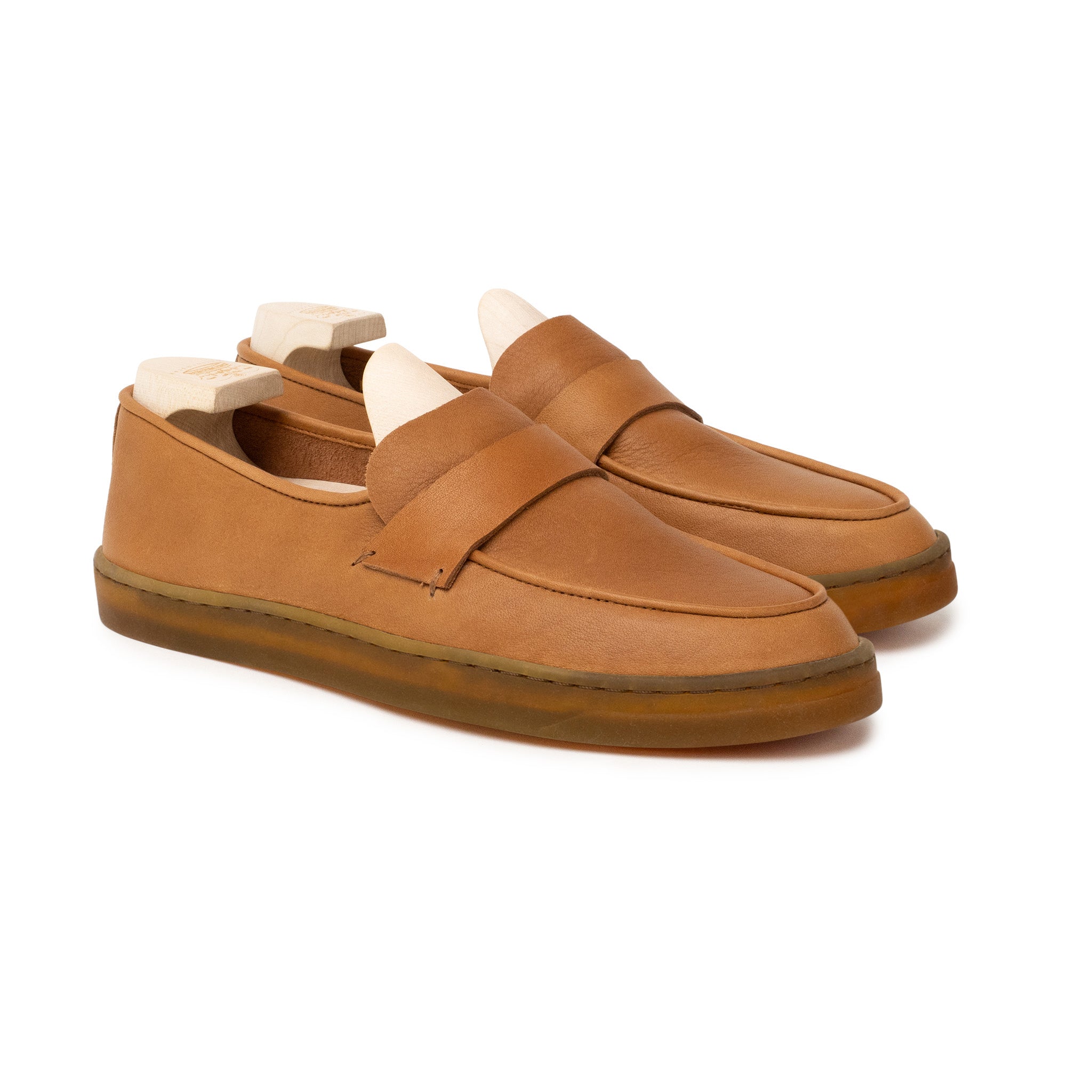Ashby Unlined Loafer - Caramel Horween Dearborn